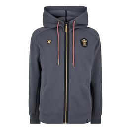 Macron Welsh Rugby Union Athleisue Hoodie 2023 2024 Mens