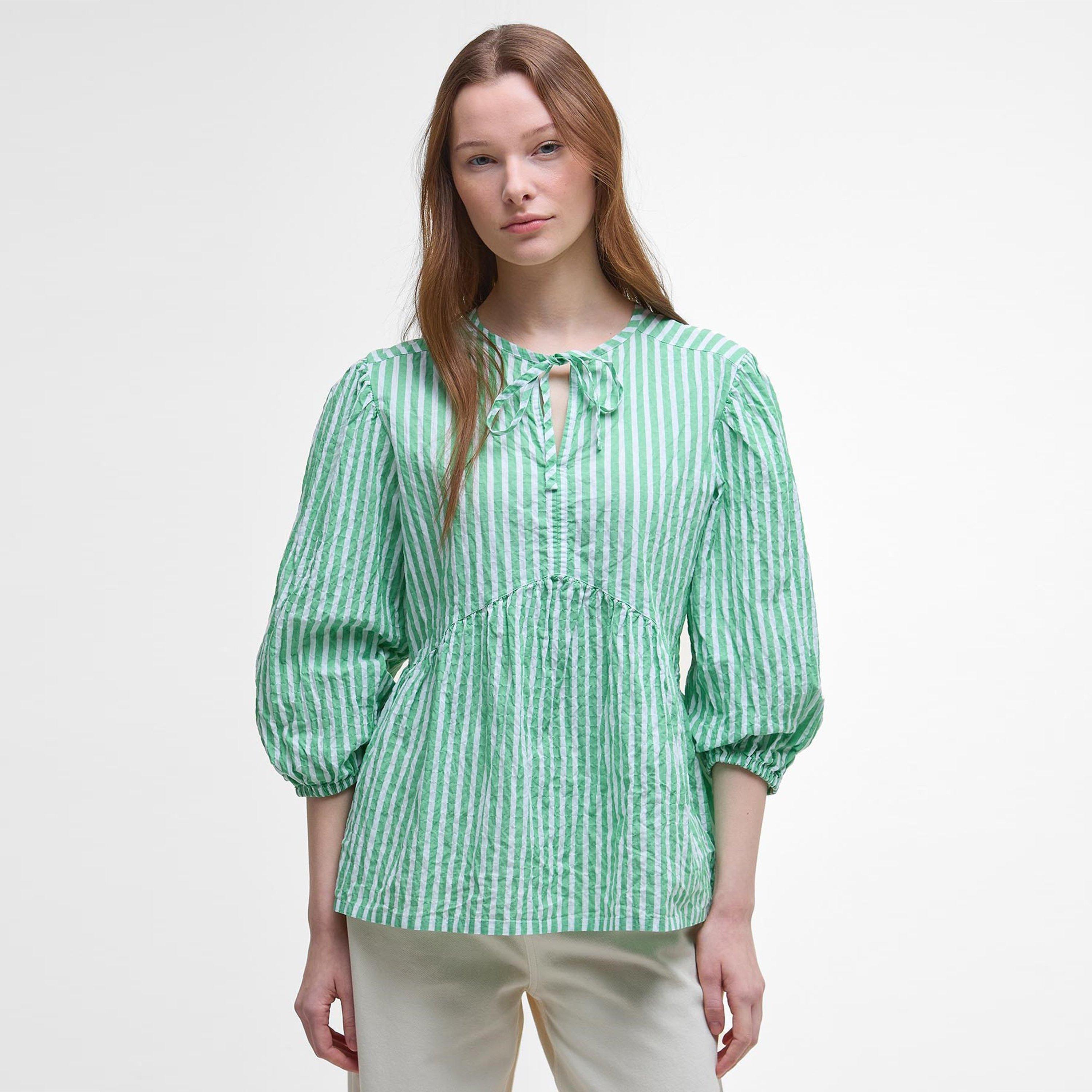 Kelly Green - Barbour - Women's Daison Peplum Top - 2