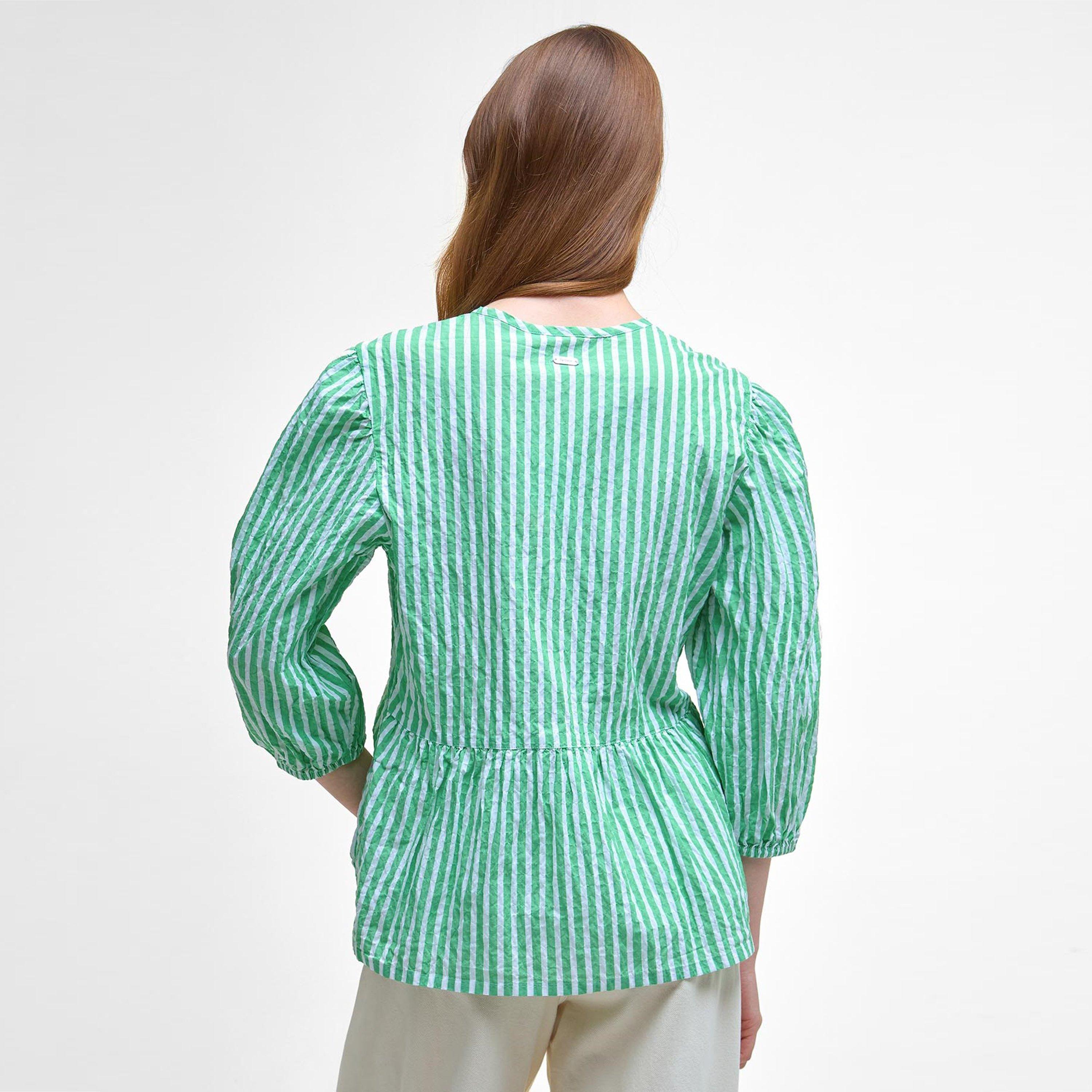 Kelly Green - Barbour - Women's Daison Peplum Top - 3