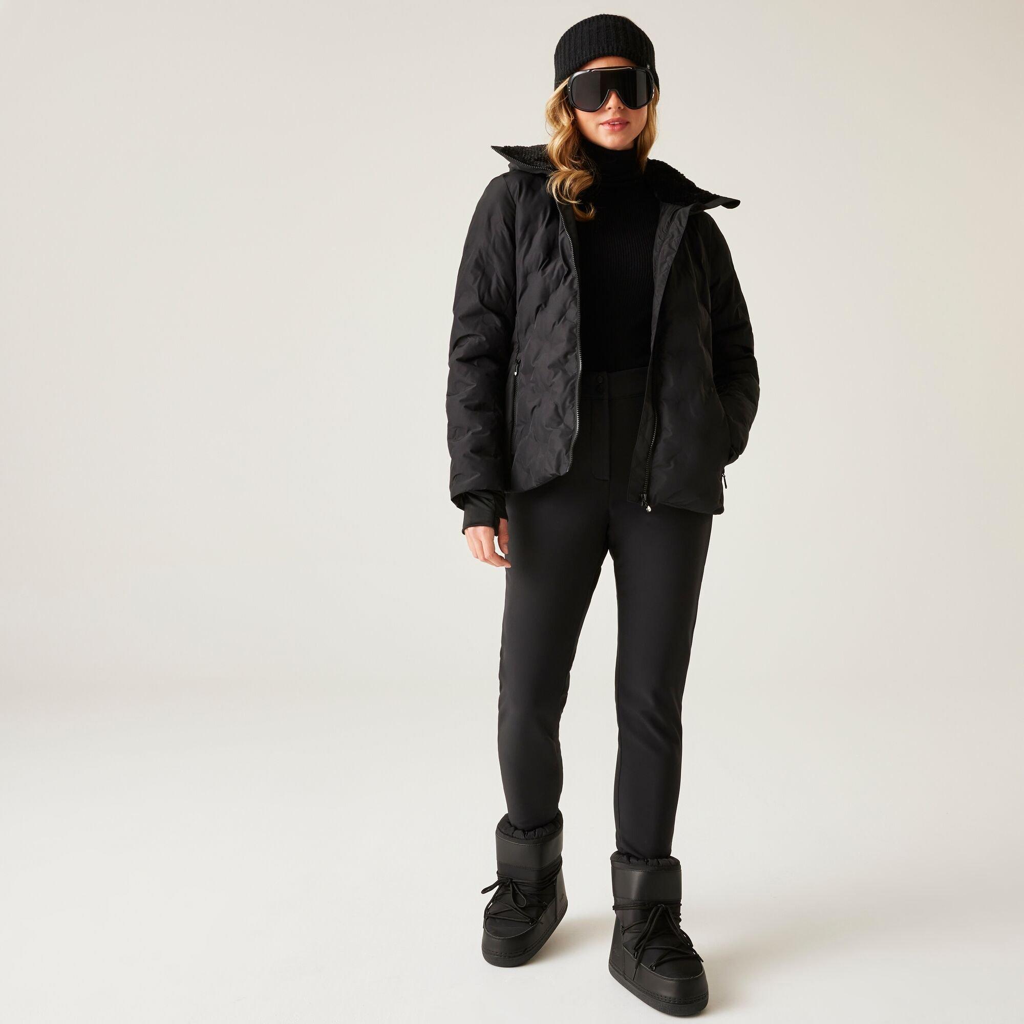 Black - Dare 2b - Women's Enfold Heat-Sealed Detachable Hood Insulated Waterproof Jacket - 3