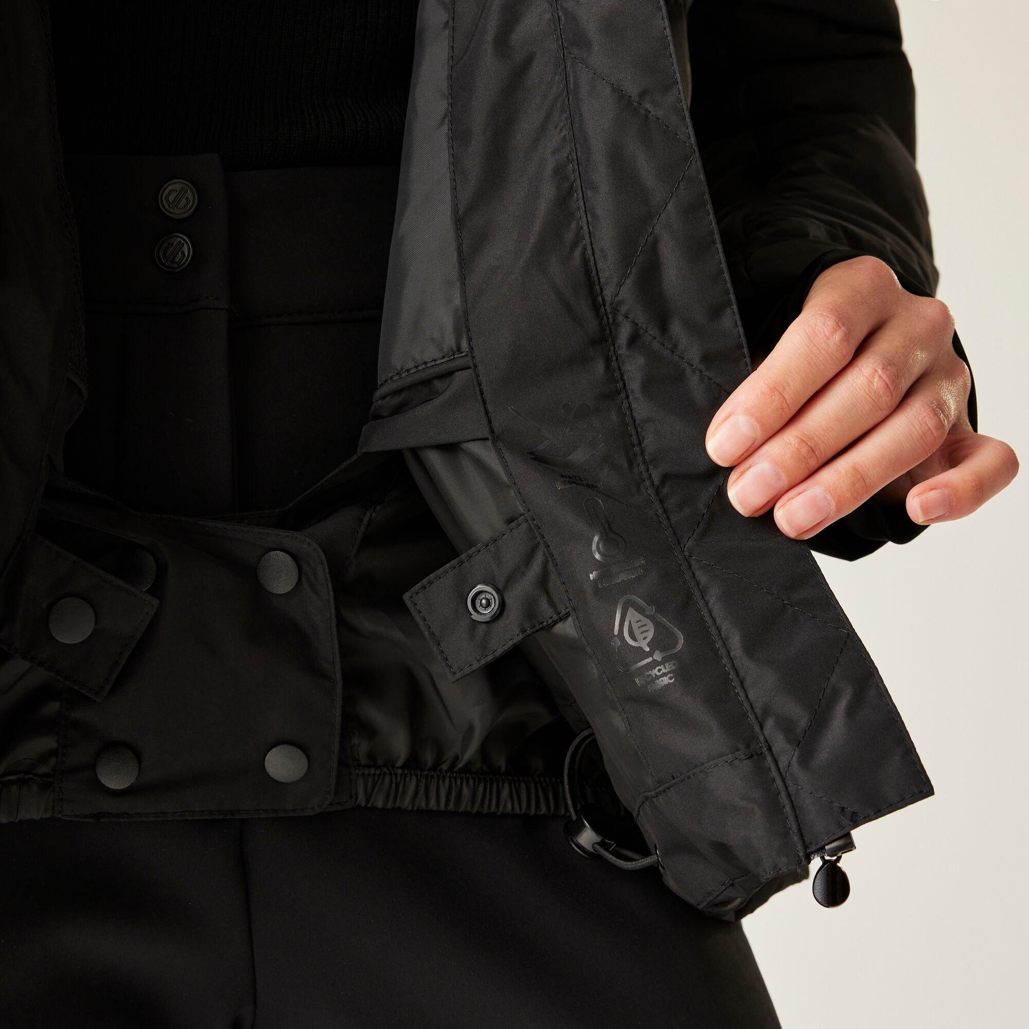 Black - Dare 2b - Women's Enfold Heat-Sealed Detachable Hood Insulated Waterproof Jacket - 4