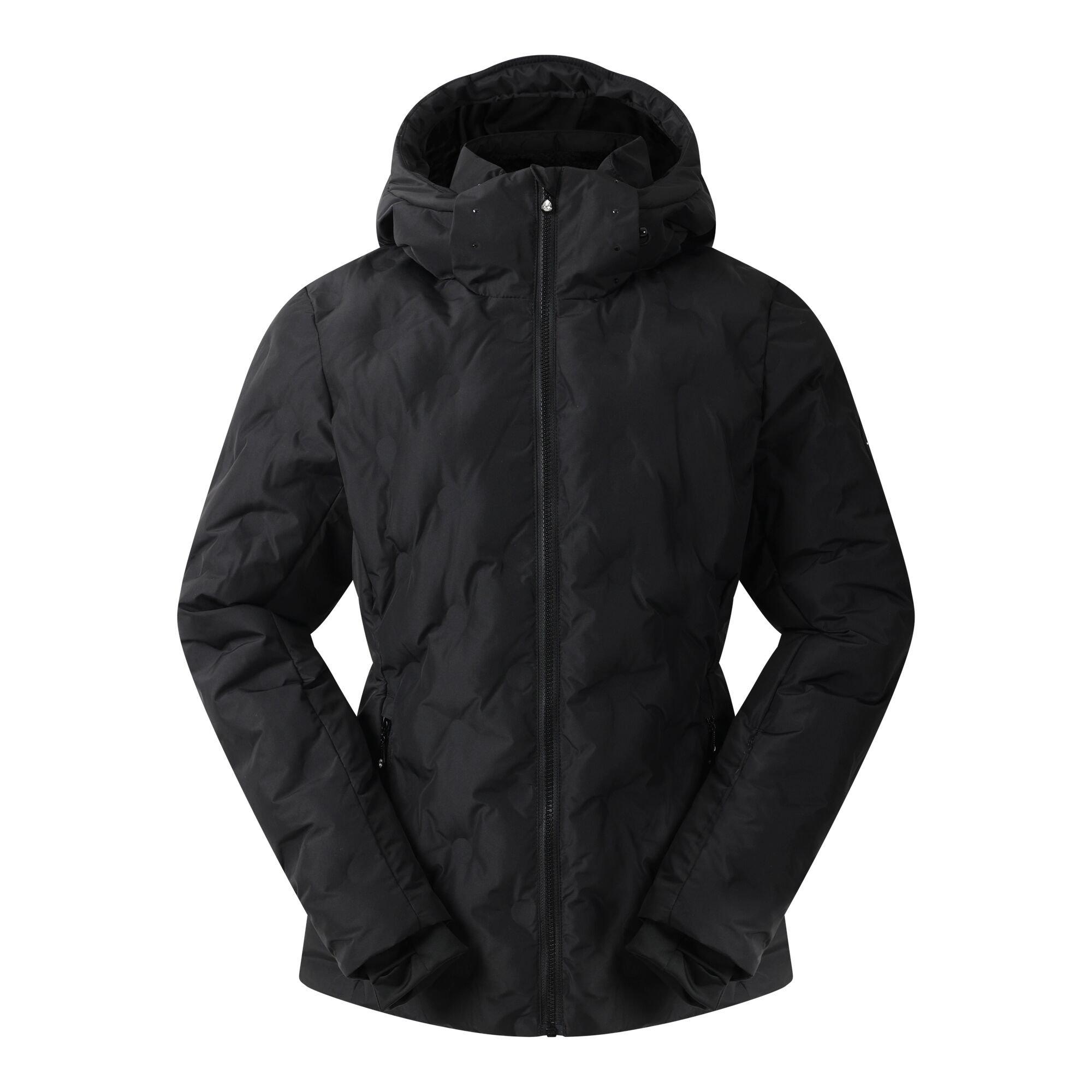 Black - Dare 2b - Women's Enfold Heat-Sealed Detachable Hood Insulated Waterproof Jacket - 10
