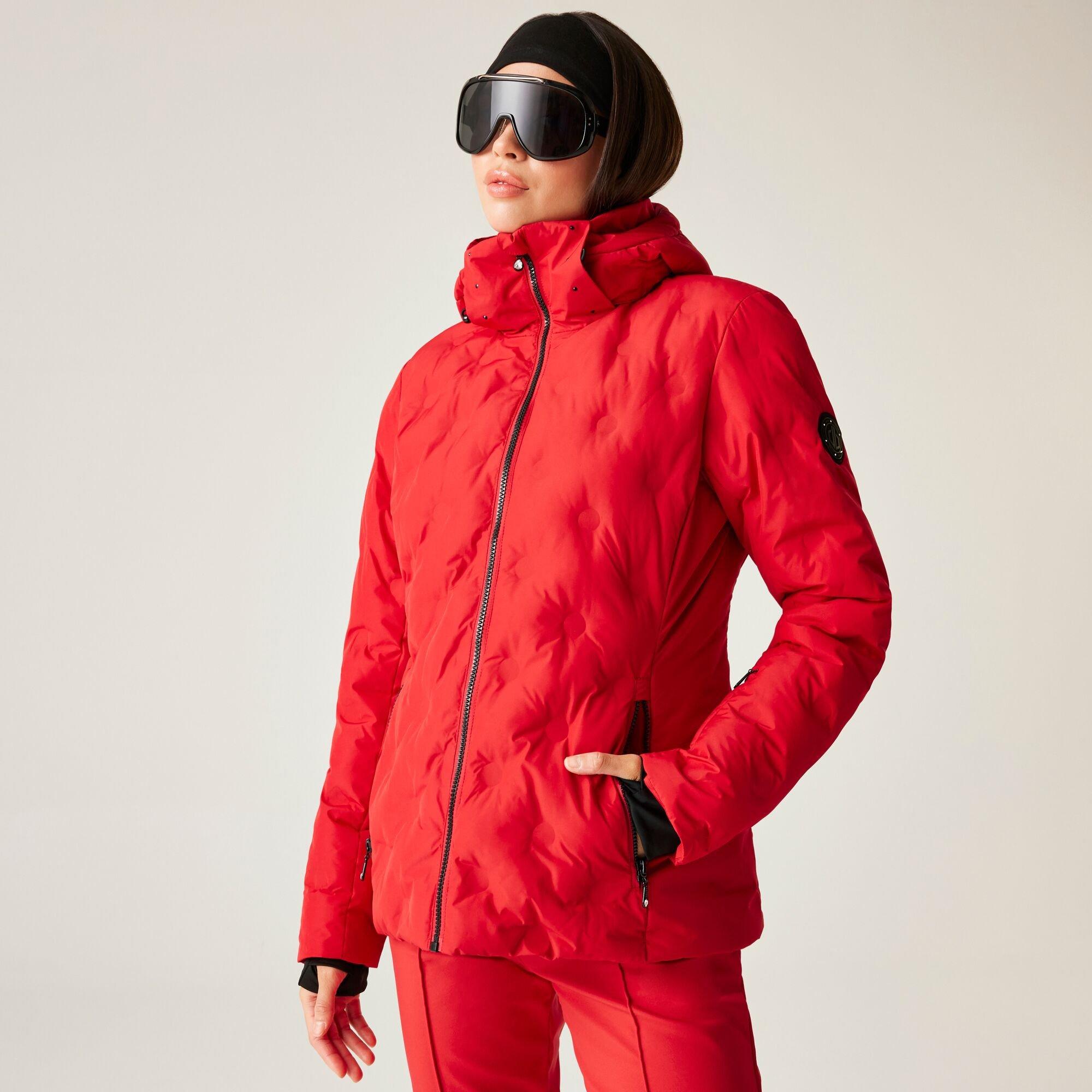 True Red - Dare 2b - Women's Enfold Heat-Sealed Detachable Hood Insulated Waterproof Jacket - 1
