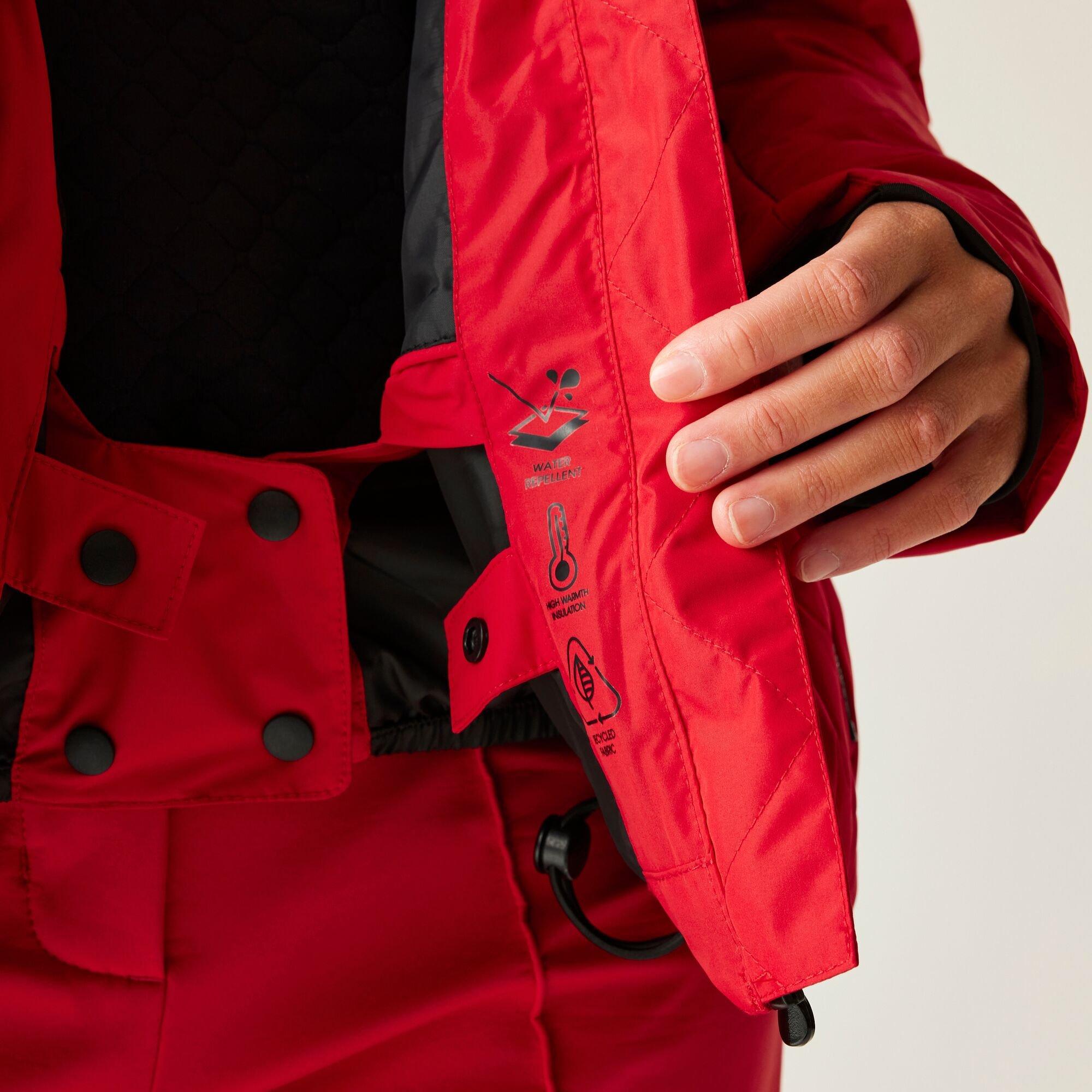 True Red - Dare 2b - Women's Enfold Heat-Sealed Detachable Hood Insulated Waterproof Jacket - 4
