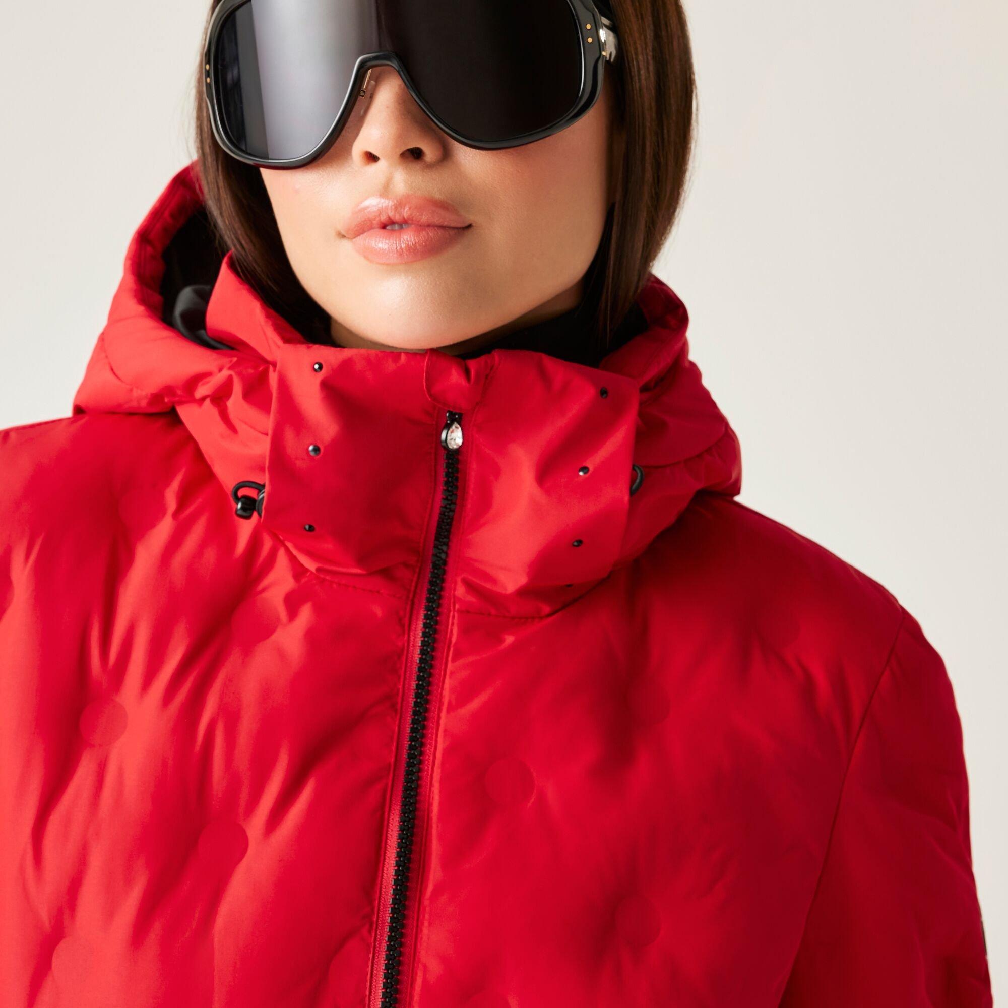 True Red - Dare 2b - Women's Enfold Heat-Sealed Detachable Hood Insulated Waterproof Jacket - 5