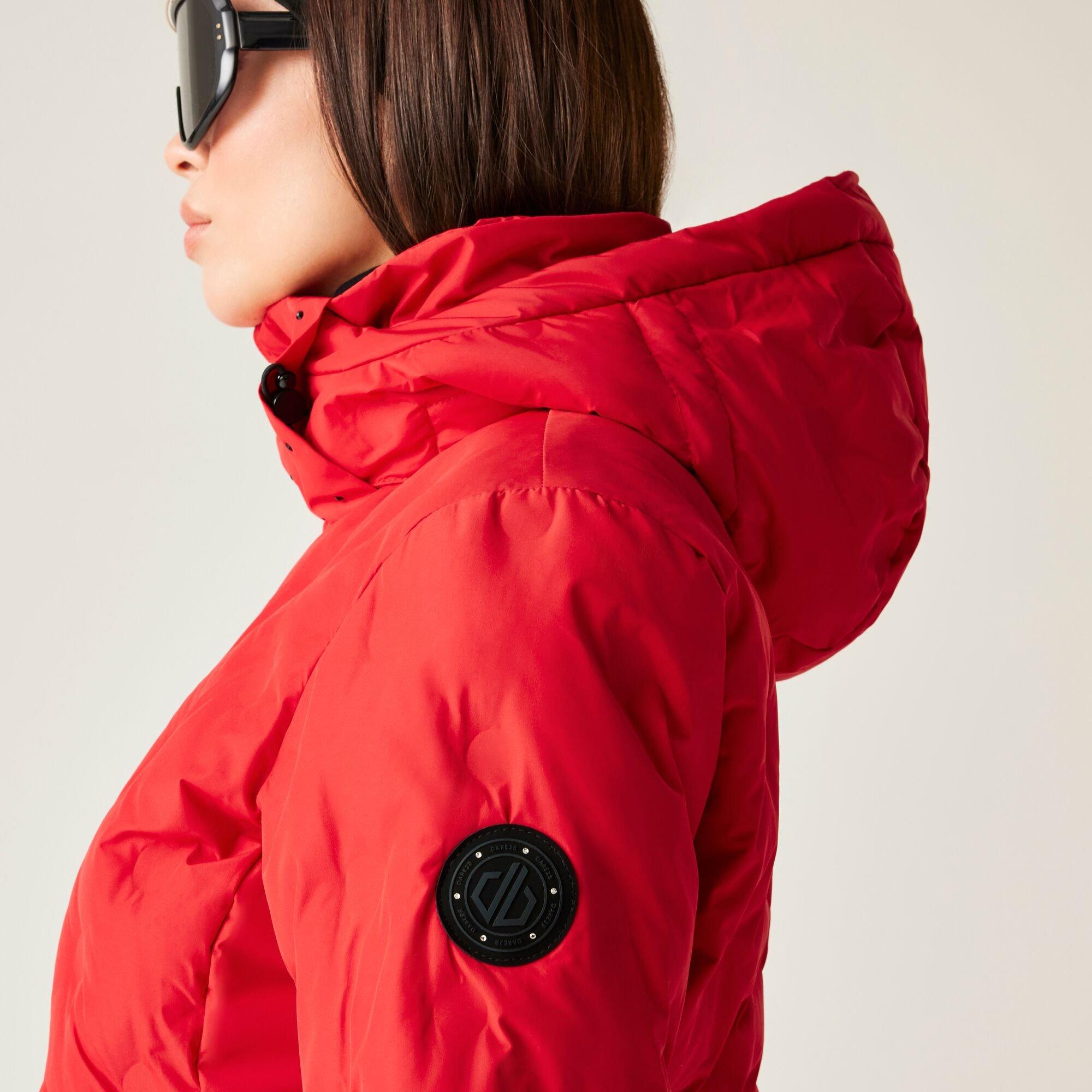 True Red - Dare 2b - Women's Enfold Heat-Sealed Detachable Hood Insulated Waterproof Jacket - 6