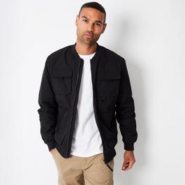 Threadbare Showerproof Utility Bomber Jacket