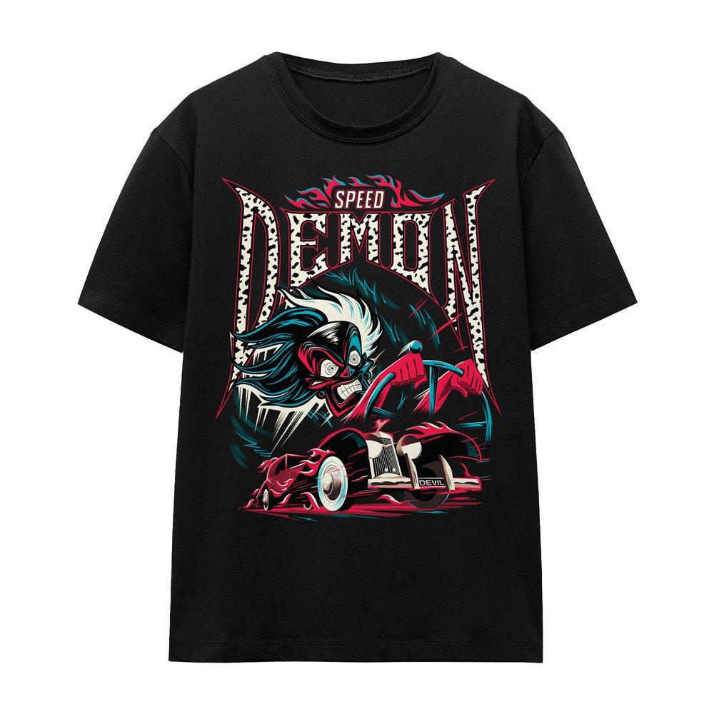 Black - Disney - Cruella De Vil Speed Demon 101 Dalmatians T-Shirt - 4