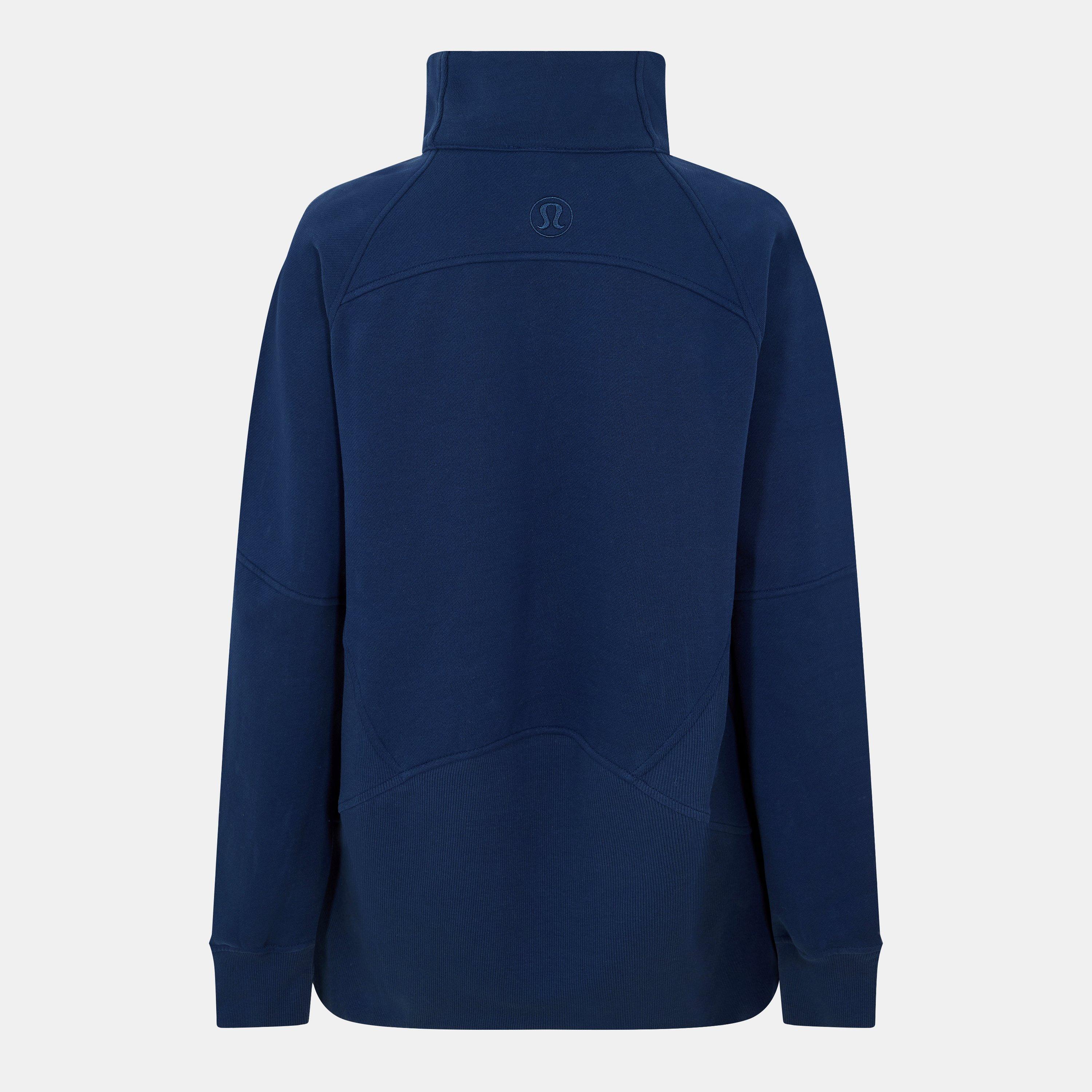 Club Blue/Gold - Lululemon - Women's Scuba Funnel quarter Zip Fleece - 2