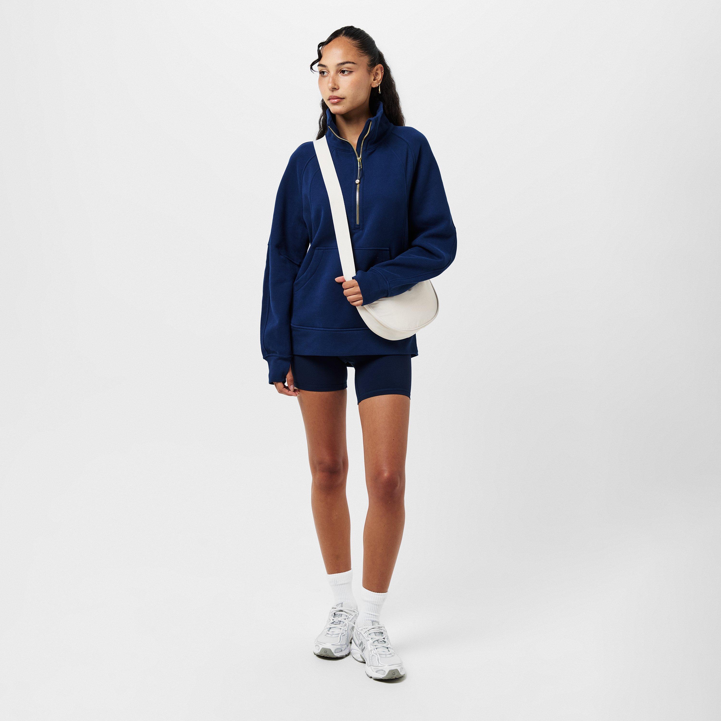 Club Blue/Gold - Lululemon - Women's Scuba Funnel quarter Zip Fleece - 6