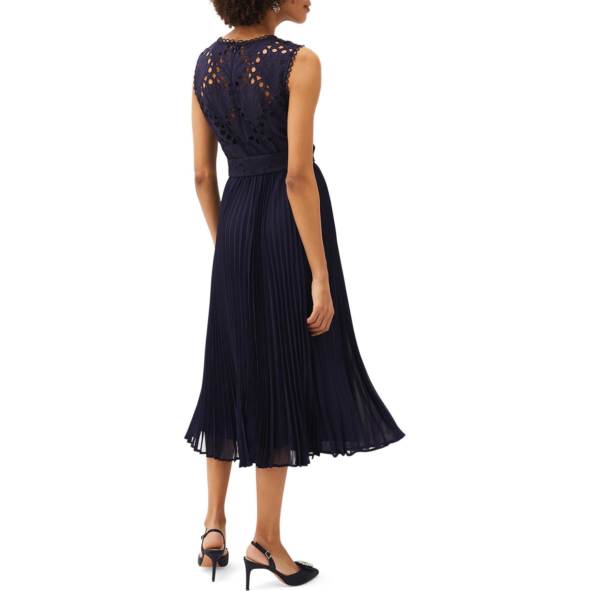 Phase Eight | Amora Lace Bodice Pleated Dress | Party