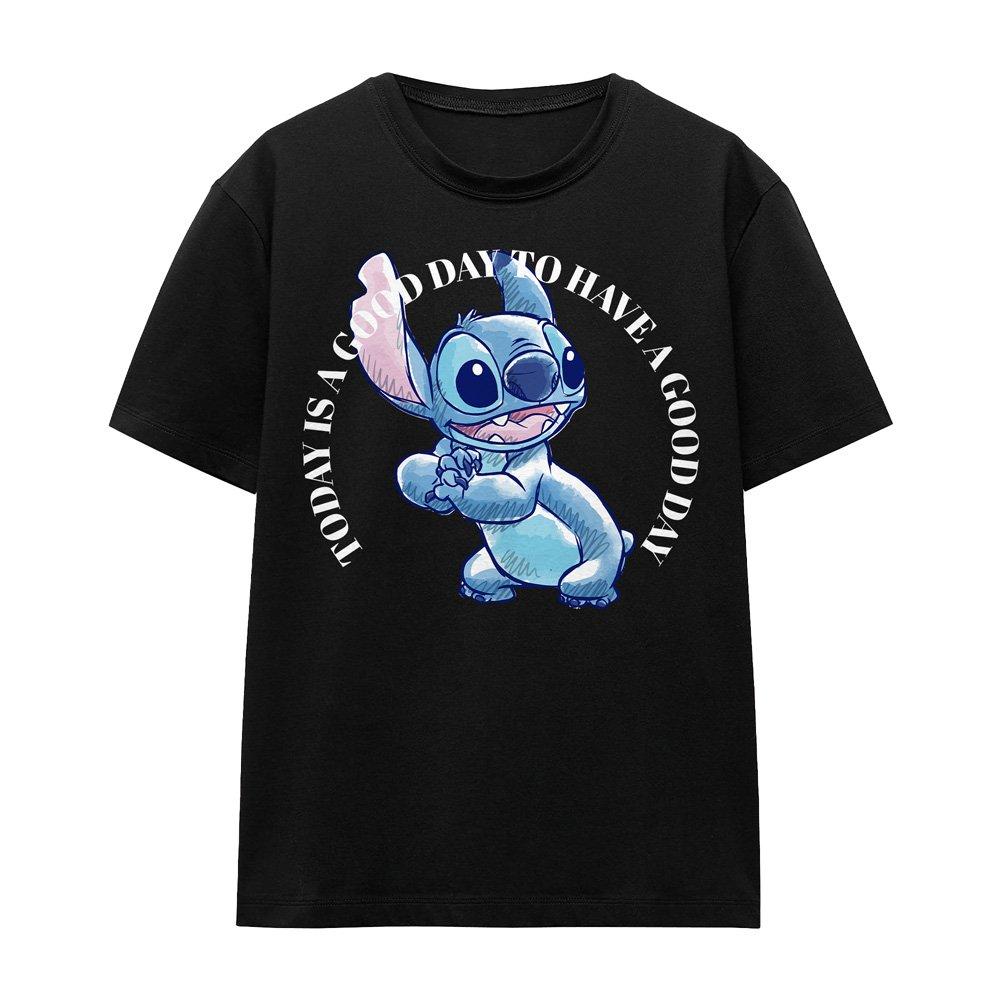Black - Disney - Lilo Stitch Good Day T-Shirt Black - 4