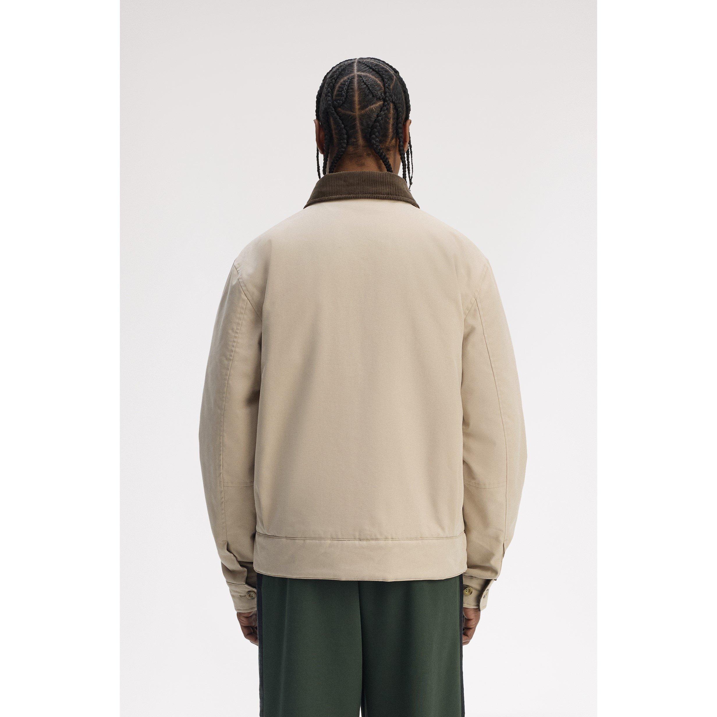Warm Oat Z19 - Fred Perry - Men's Caban Barn Jacket - 4