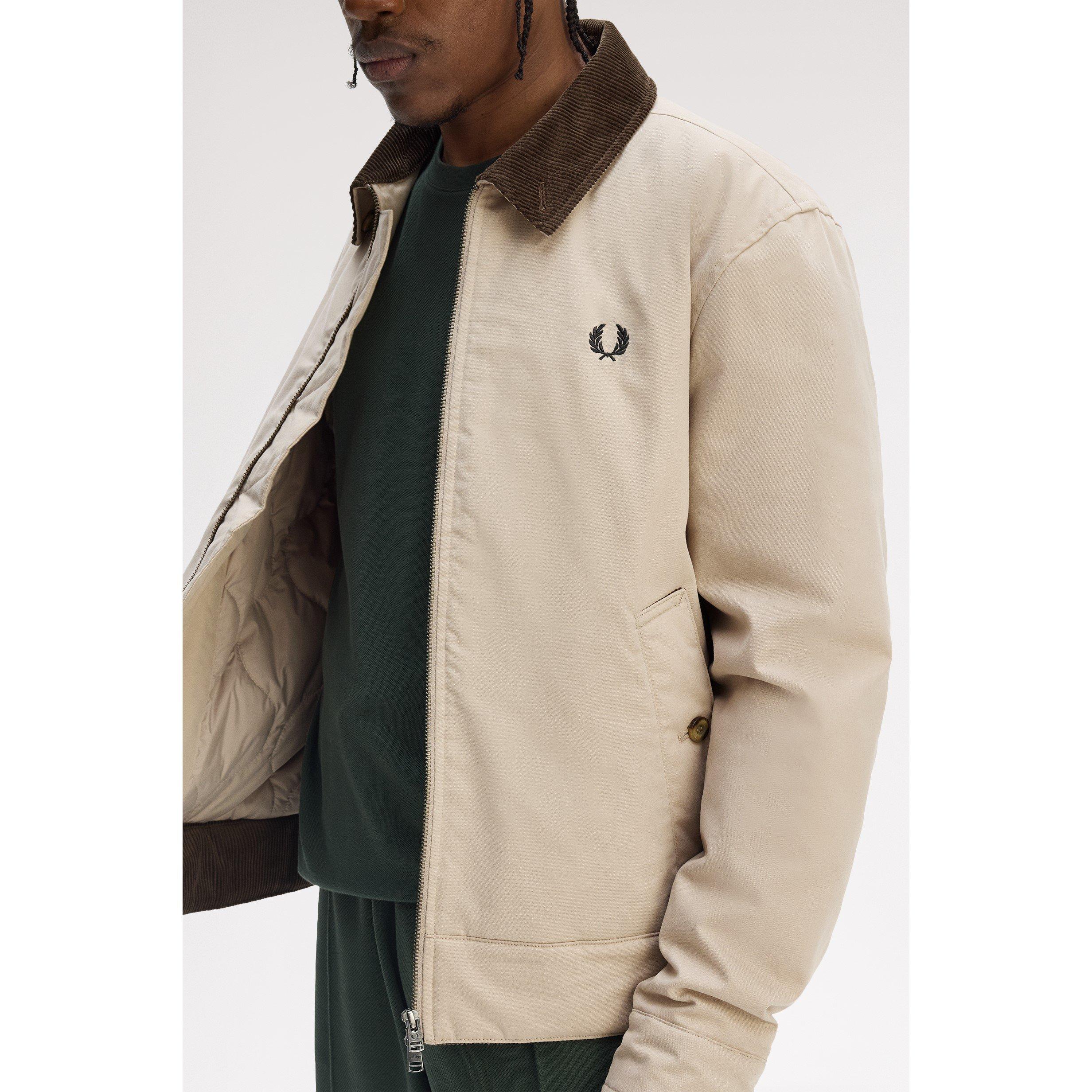 Warm Oat Z19 - Fred Perry - Men's Caban Barn Jacket - 5