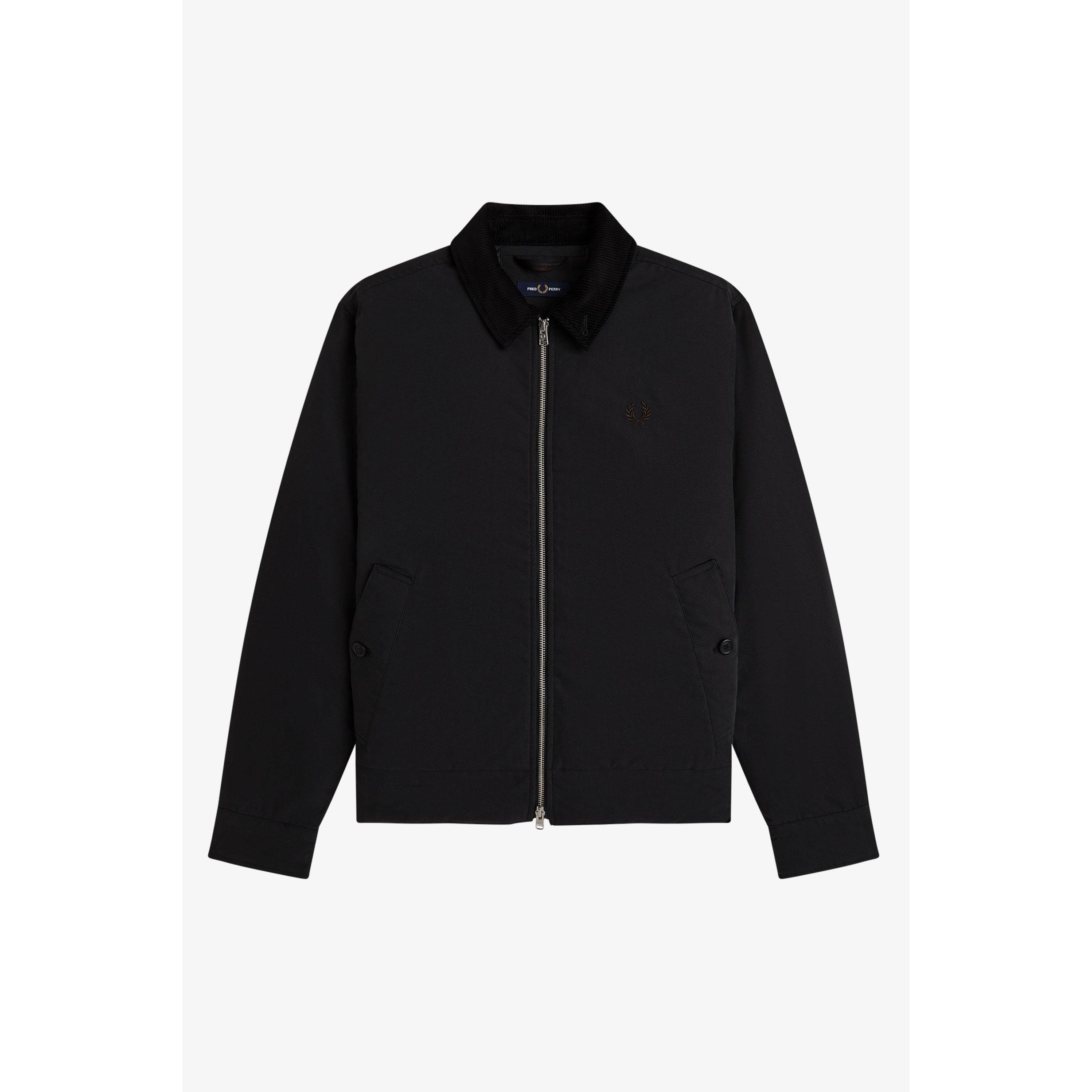 Fred Perry Cotton Caban Jacket - Male - Light Jackets - Black - Xl - Jackets - Image 2