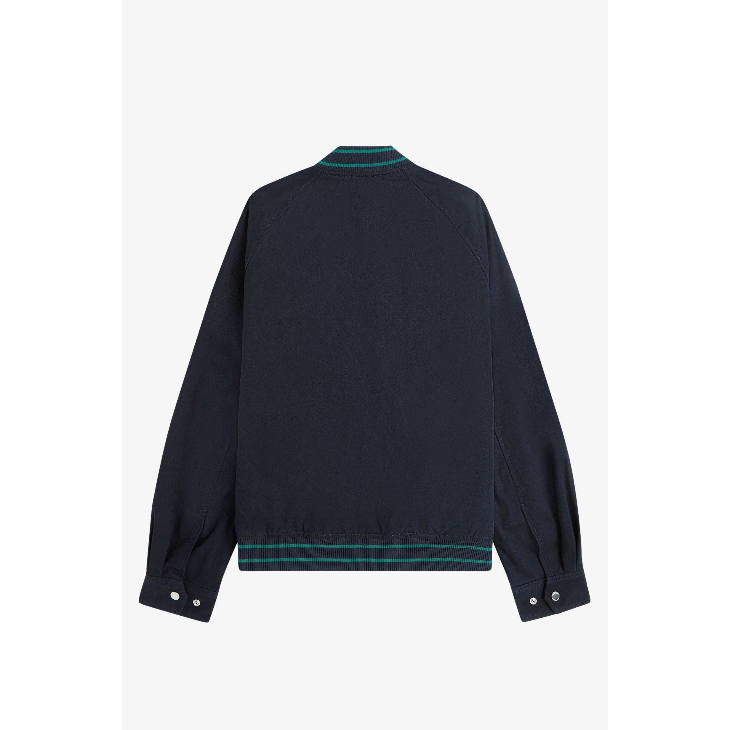 Navy 608 - Fred Perry - Men's Laurel Emblem Bomber Jacket - 2