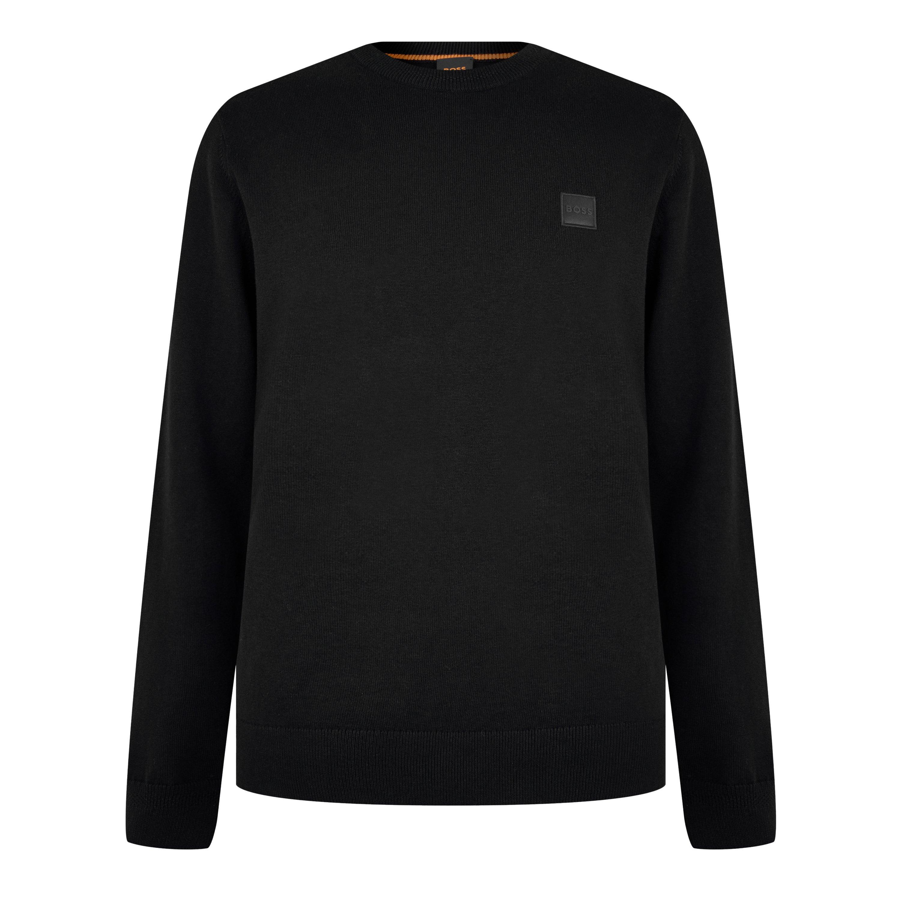 Boss Men's Orange Long Sleeve Crew Neck Jumper (Kanovano) - Black 001 - 2XL