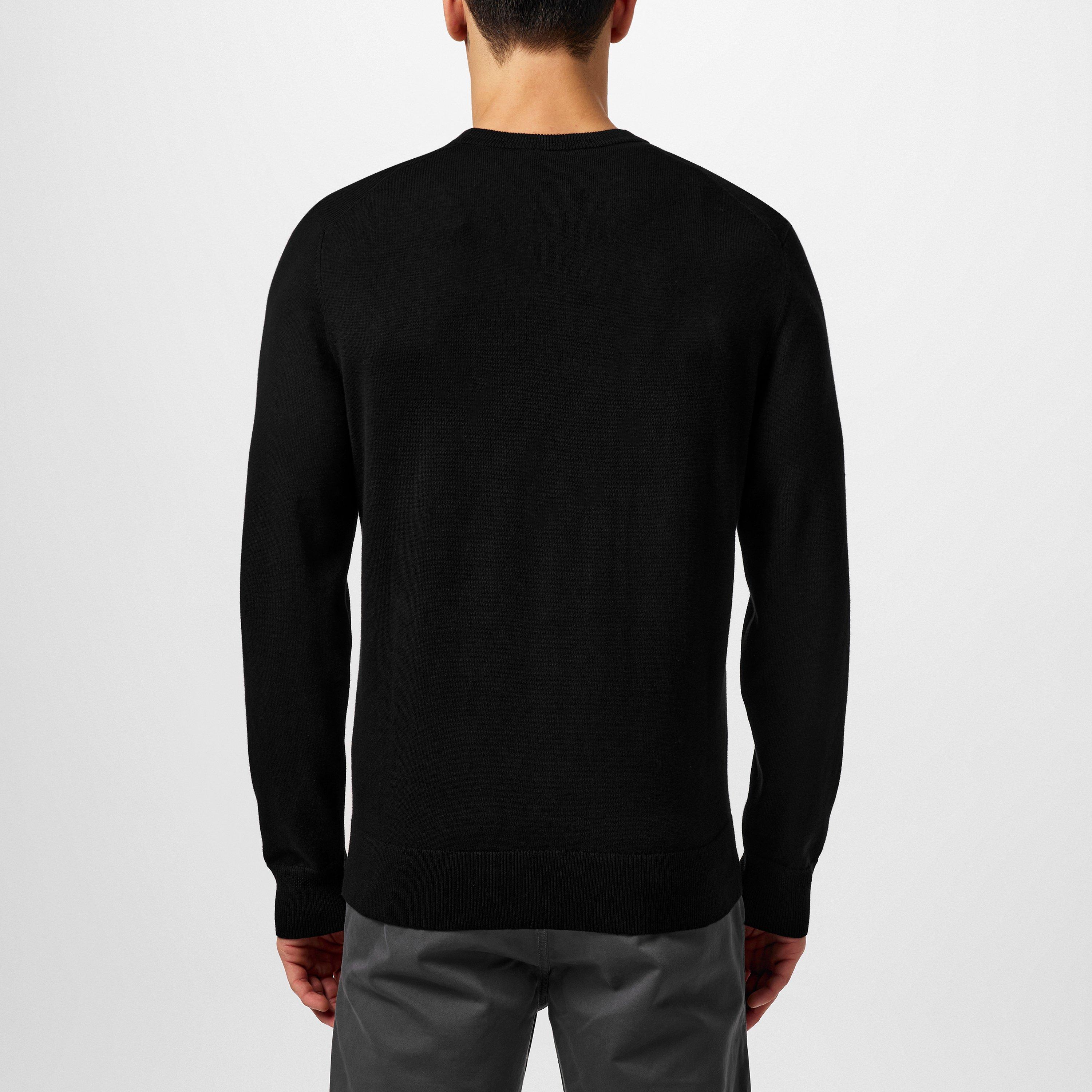 Black 001 - Boss - Men's Kanovano Crew-neck Jumper - 4