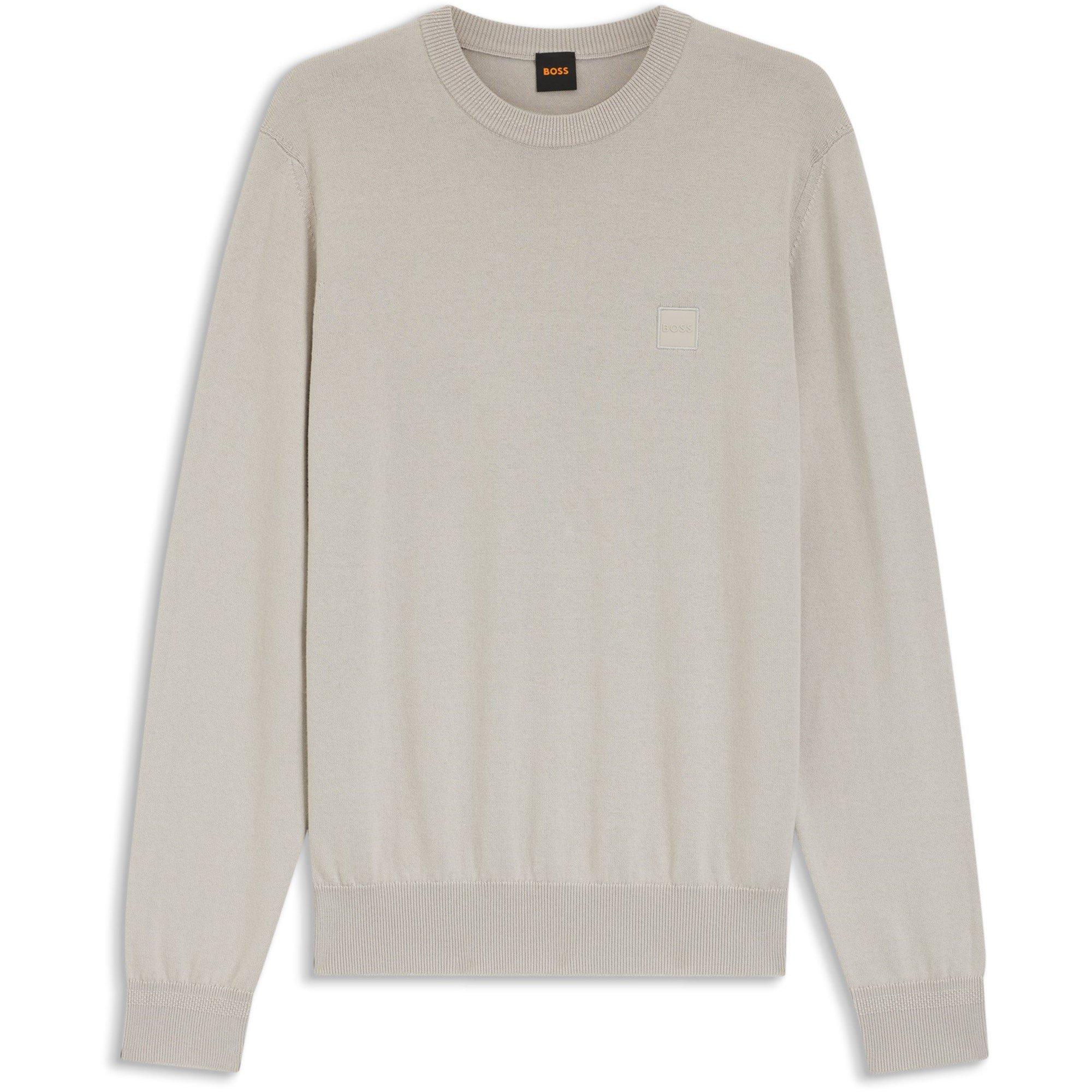 Boss Men's Orange Long Sleeve Crew Neck Jumper (Kanovano) - Grey 070 - 2XL