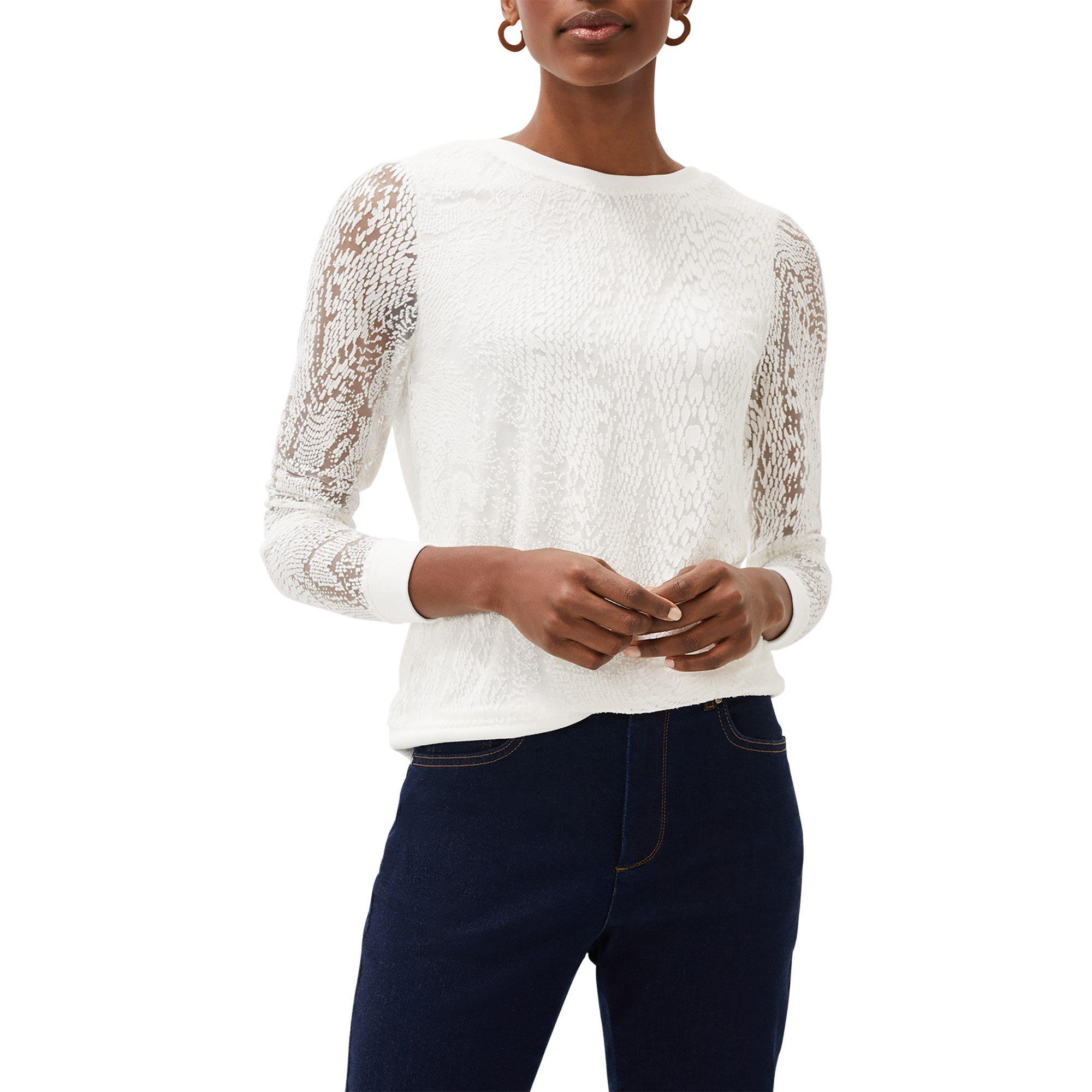 Ivory - Phase Eight - Sakuro Burnout Top - 2