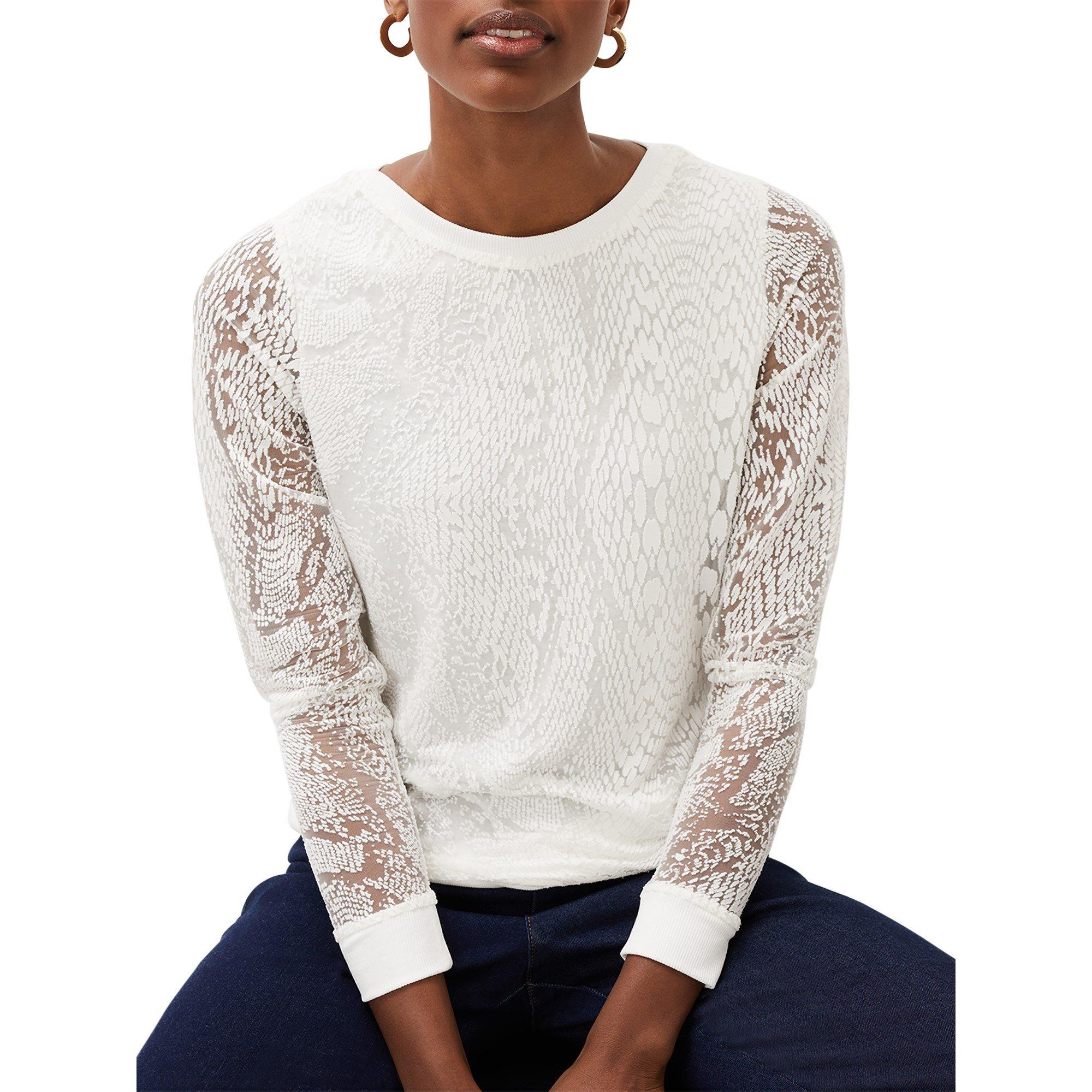 Ivory - Phase Eight - Sakuro Burnout Top - 4