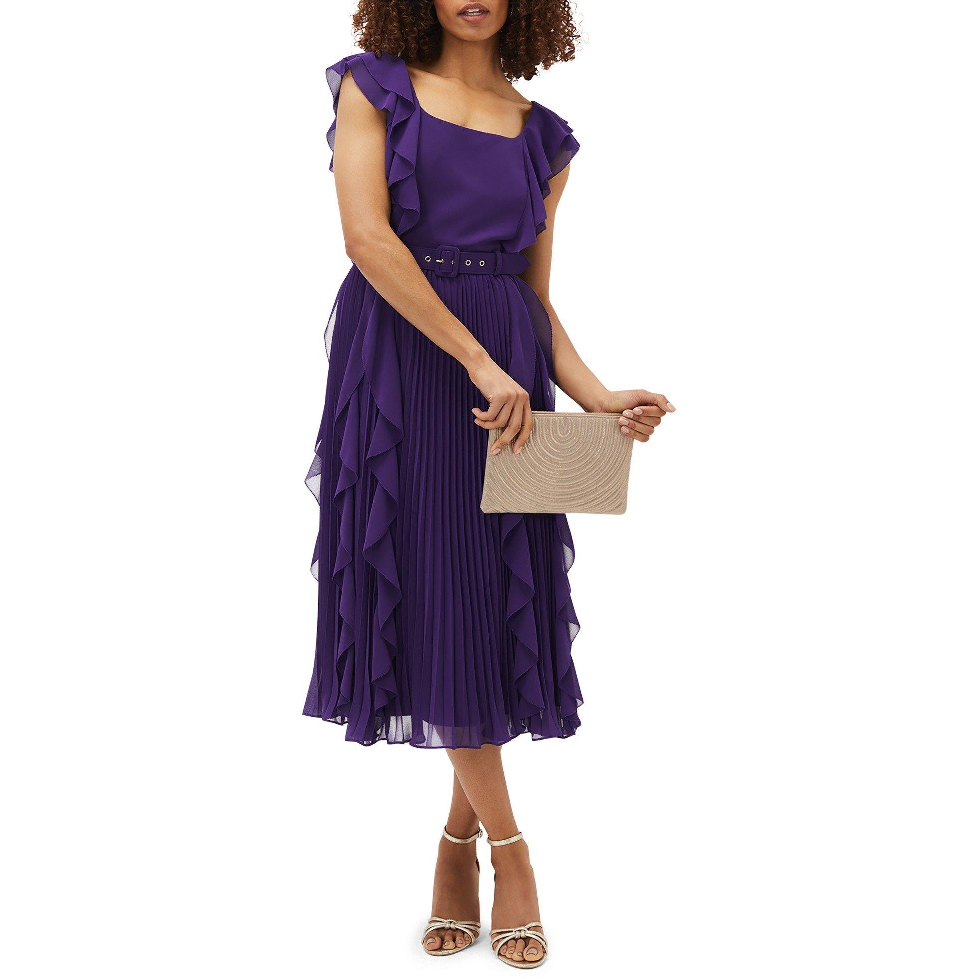 Violet - Phase Eight - Bailey Pleated Dress - 3