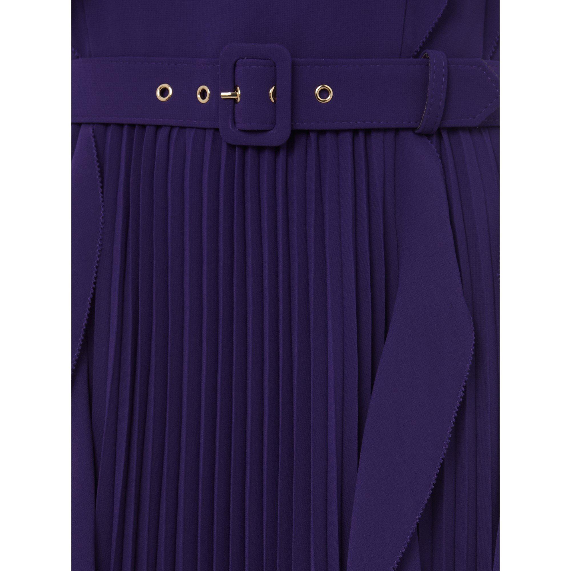 Violet - Phase Eight - Bailey Pleated Dress - 4