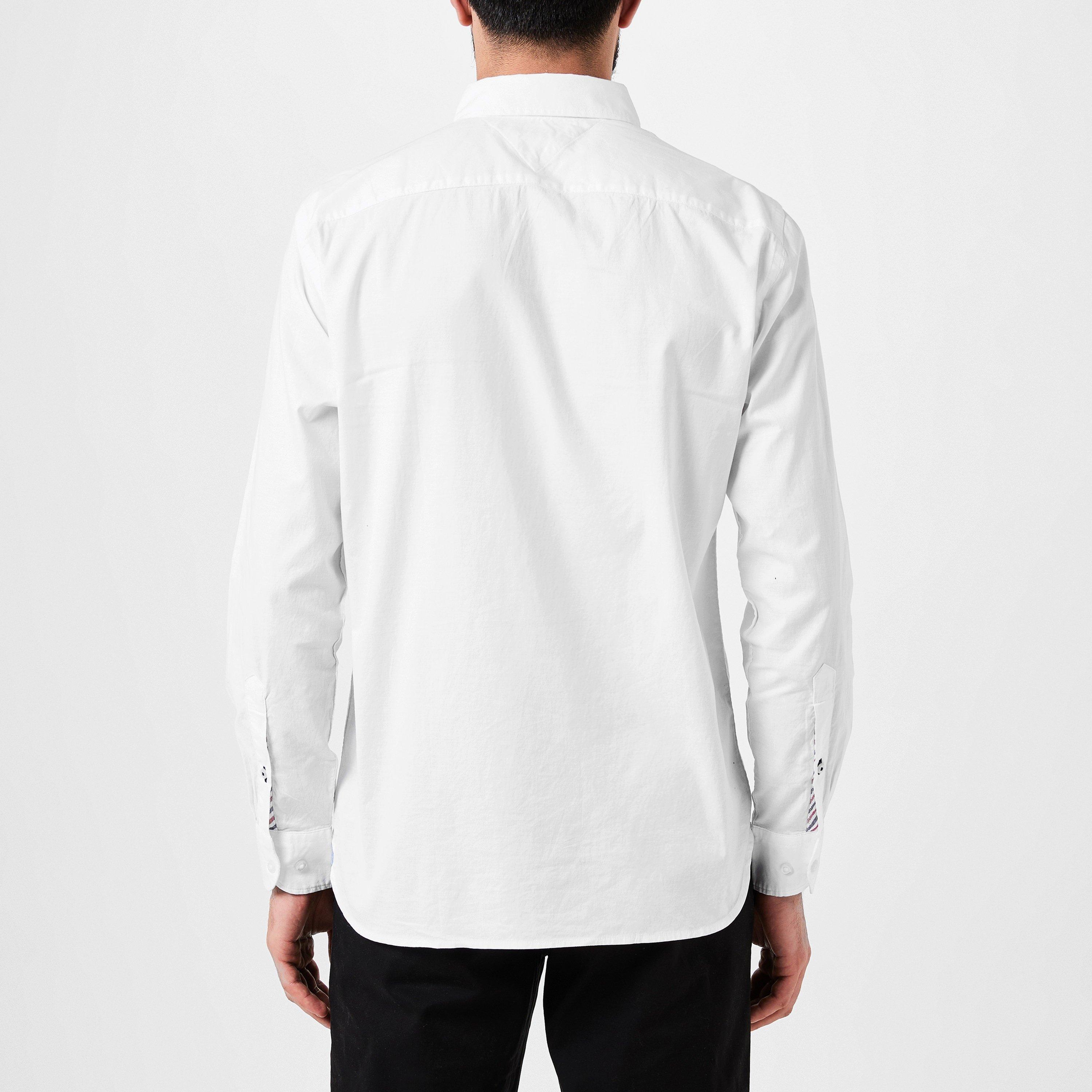 Witte YBR - Tommy Hilfiger - Core Flex Long Sleeve Poplin Shirt - 4