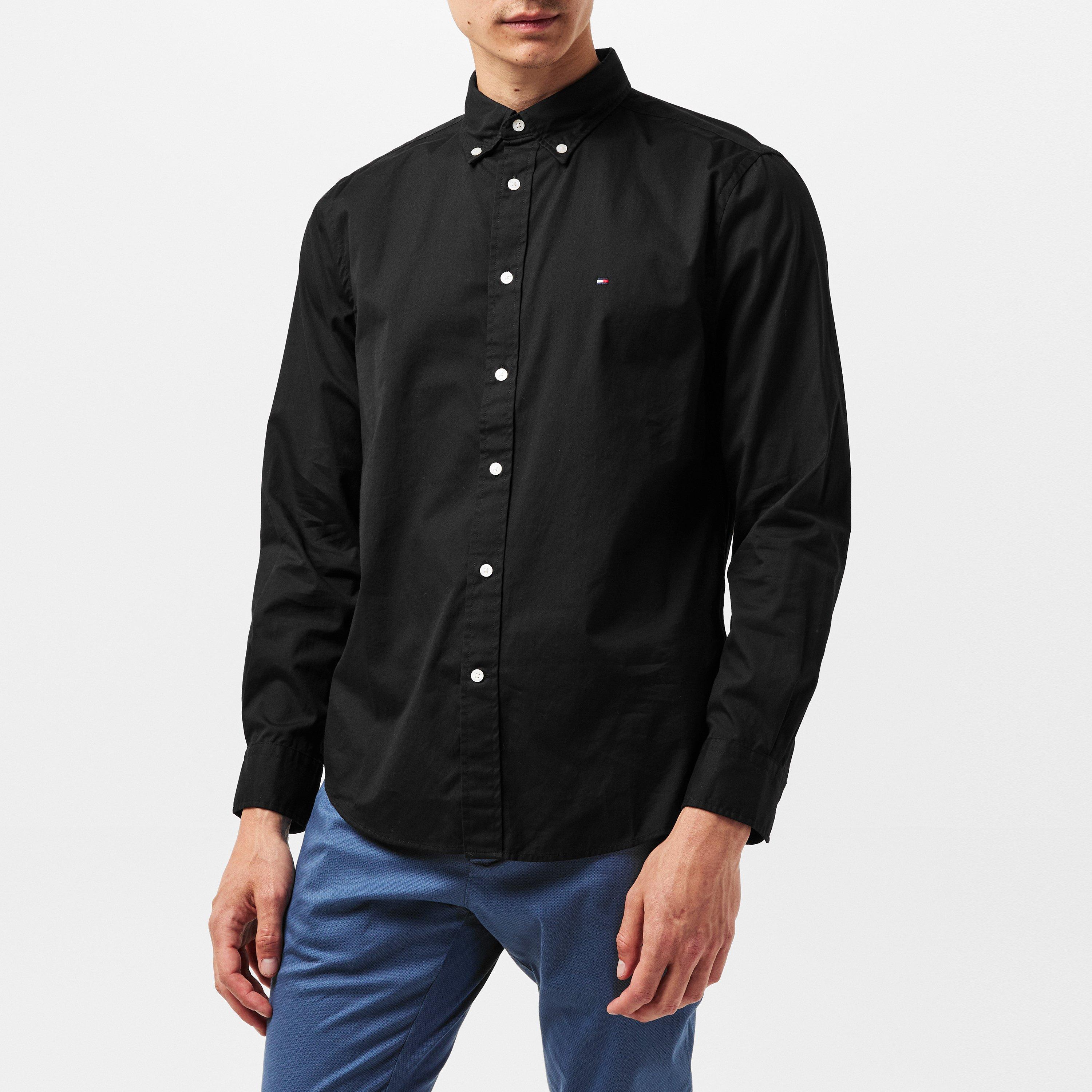 BDS Nero - Tommy Hilfiger - Core Flex Long Sleeve Poplin Shirt - 3