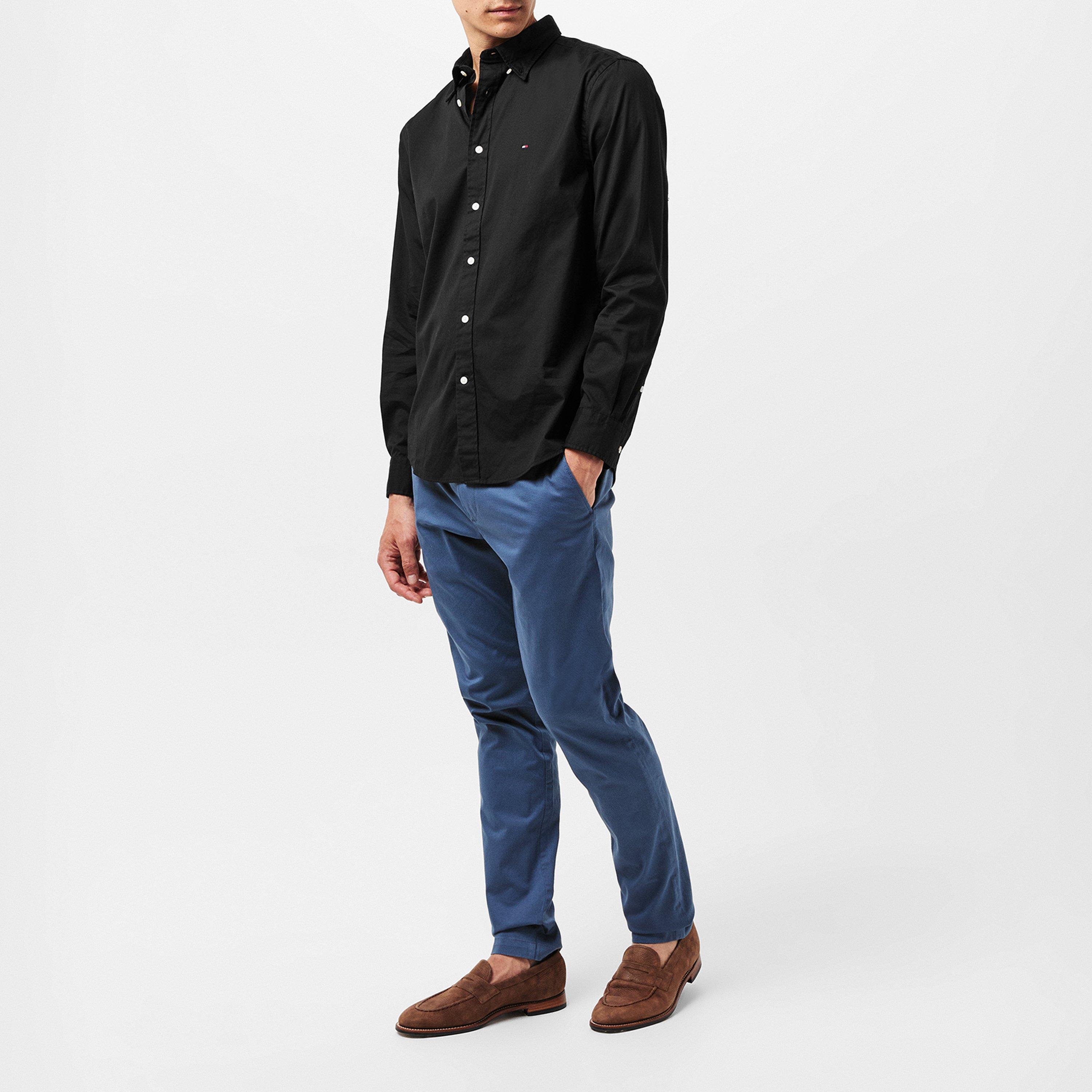 BDS Nero - Tommy Hilfiger - Core Flex Long Sleeve Poplin Shirt - 6