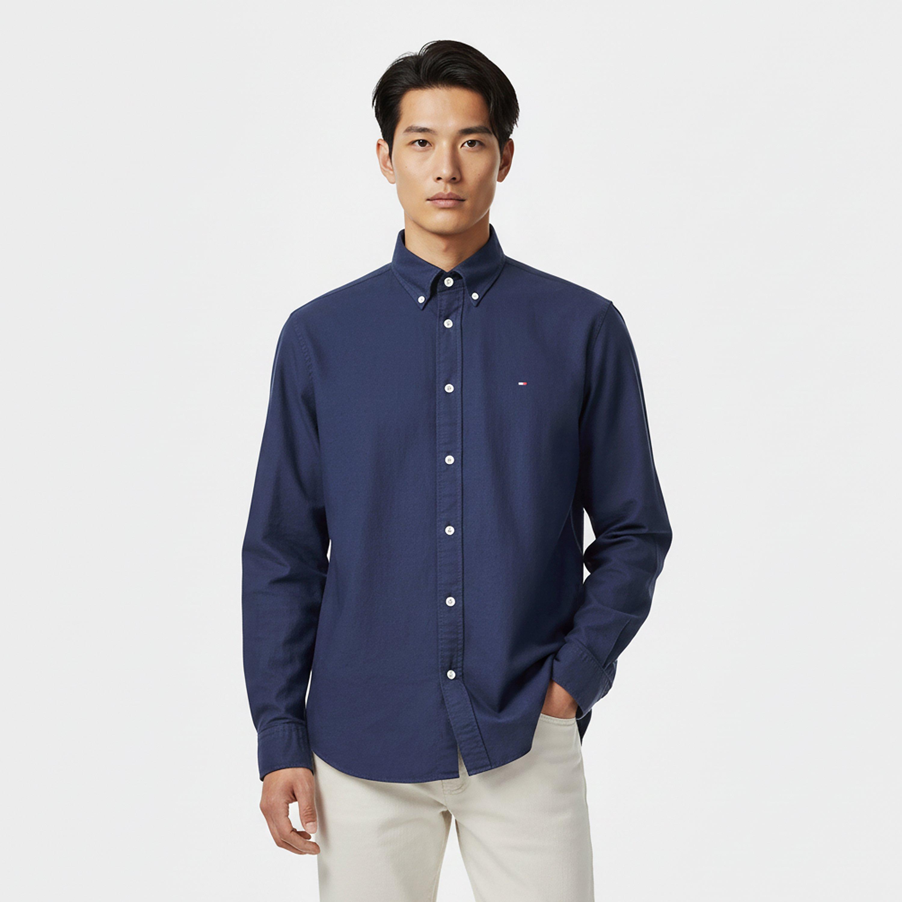 Desert Sky DW5 - Tommy Hilfiger - Core 1985 Long Sleeve Oxford Shirt - 3