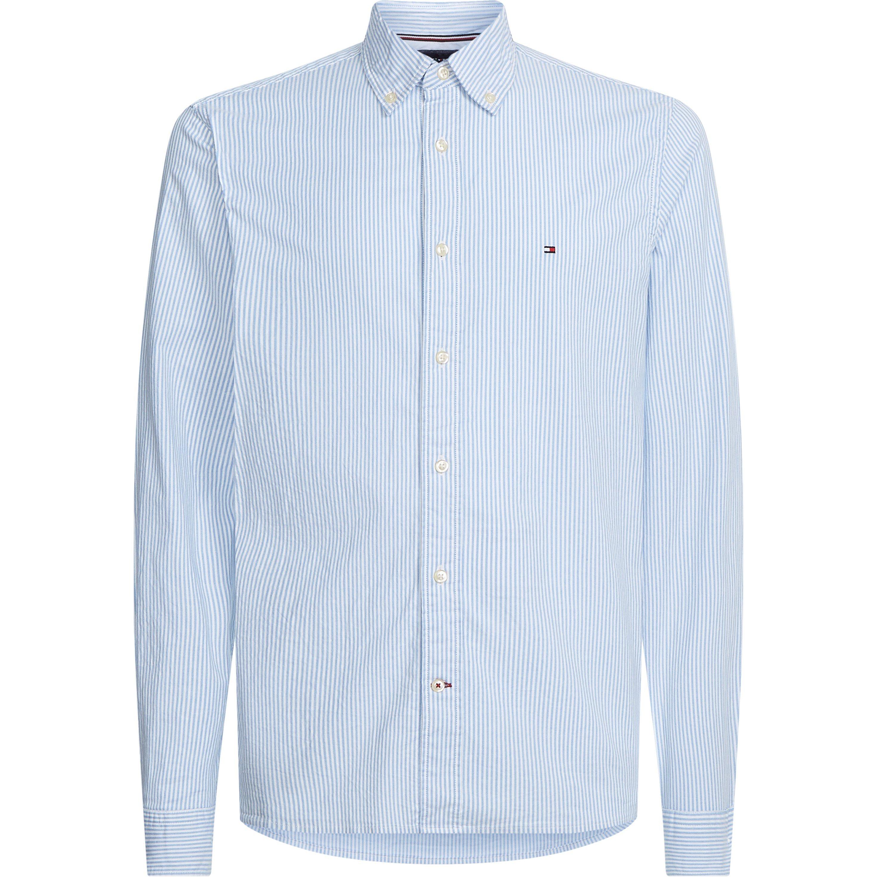 Tommy Hilfiger CORE 1985 FLEX OXFORD STRIPE SHIRT - Blue Stripe 0A5 - L