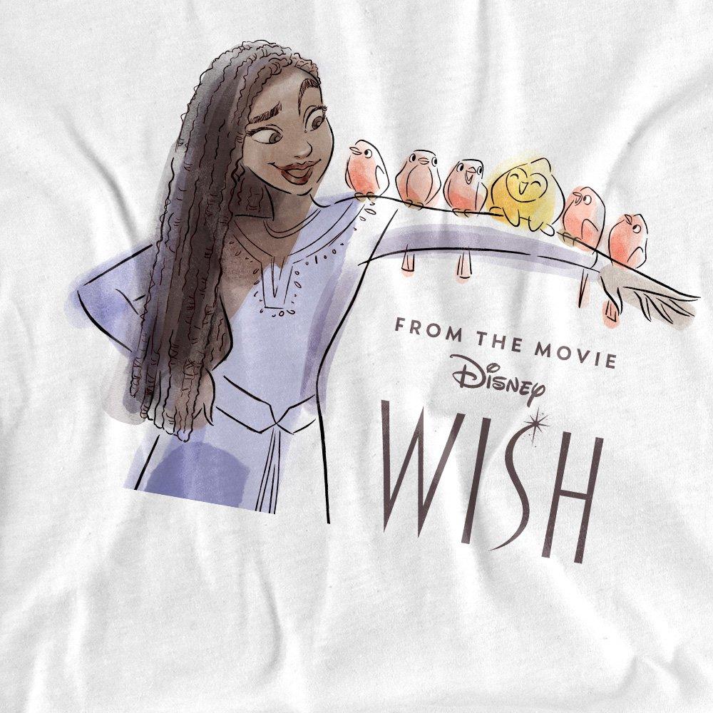 White - Disney - Wish Asha And Friends Long Sleeve T-Shirt White - 2