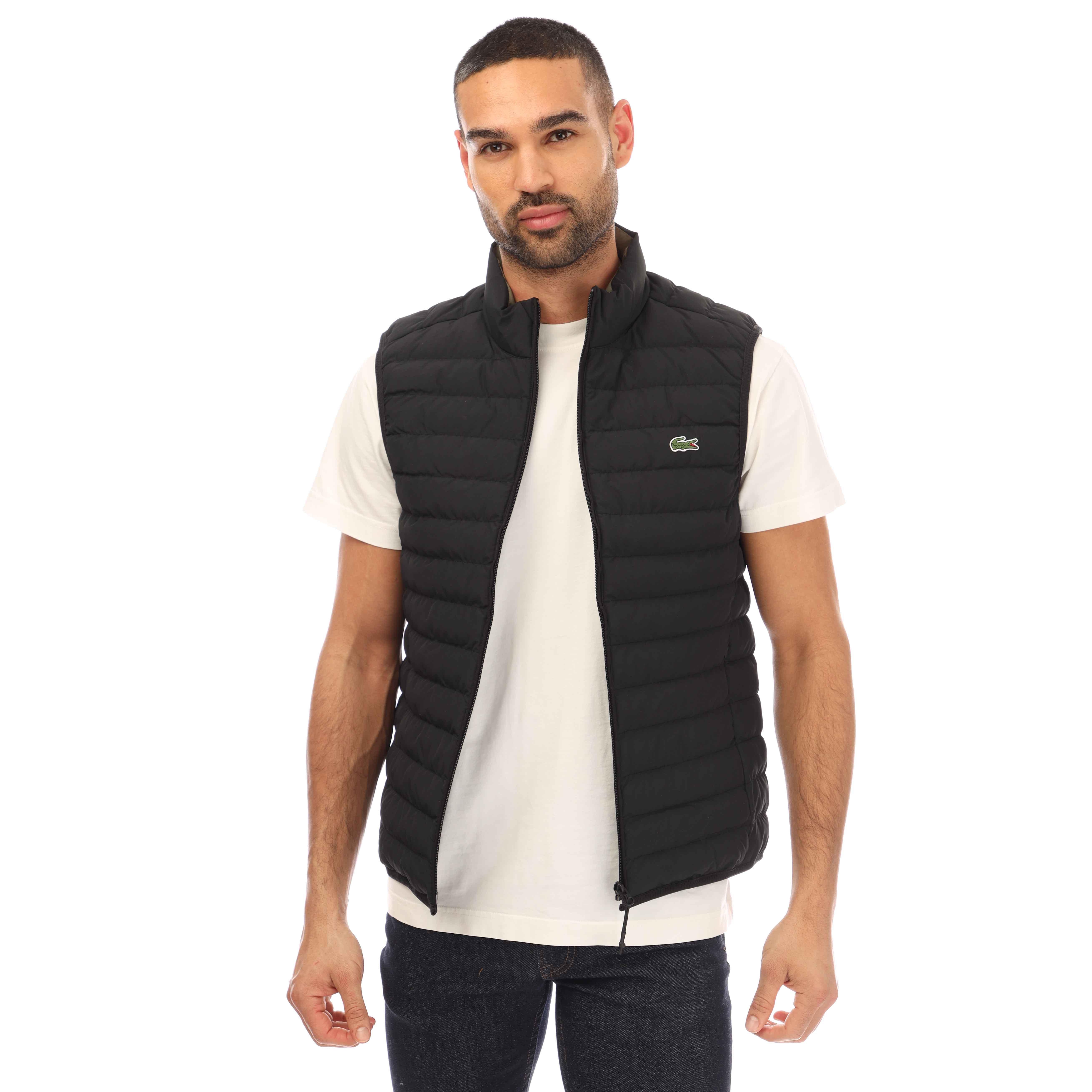 Black/Tank - Lacoste - Men's Sleeveless Gilet - 3