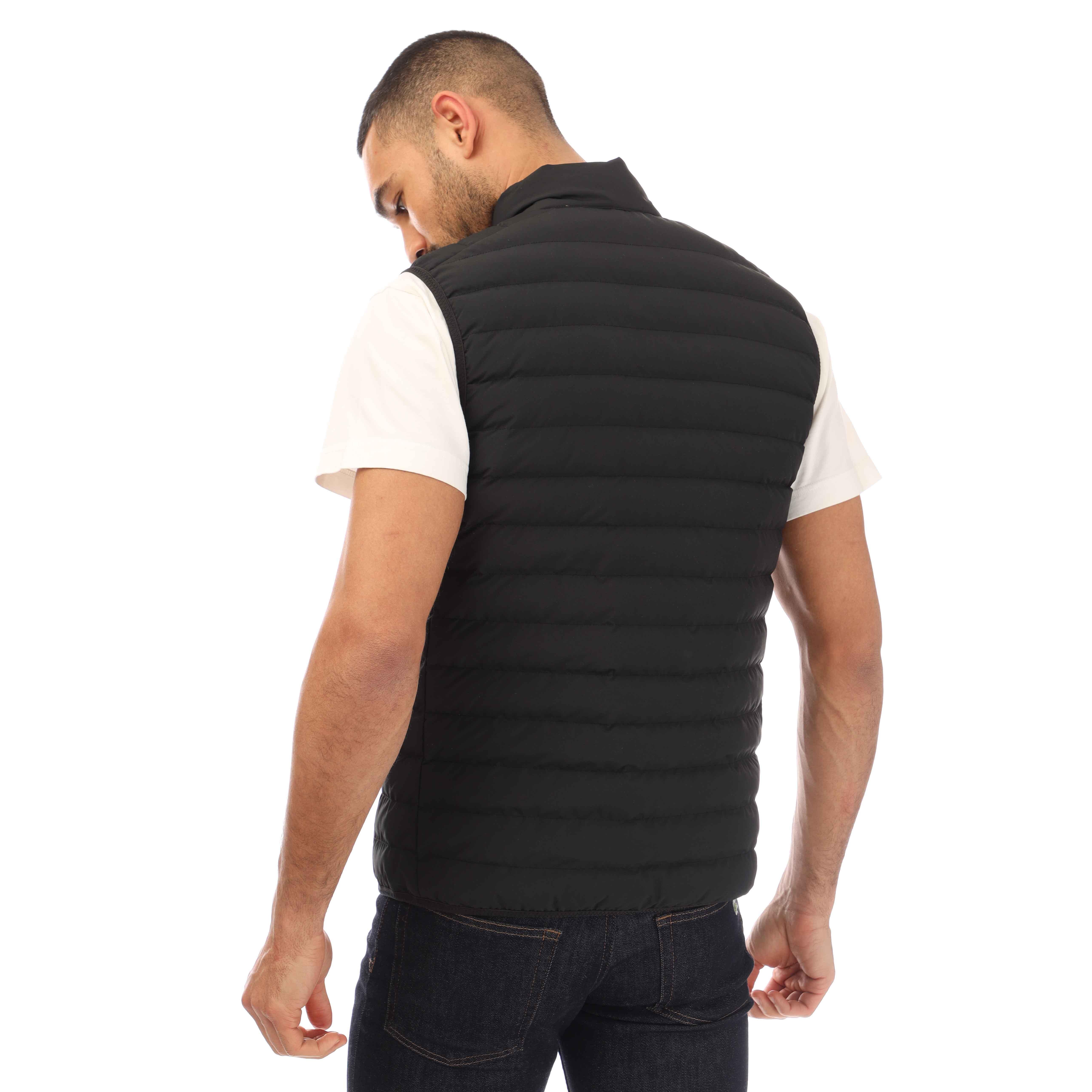 Black/Tank - Lacoste - Men's Sleeveless Gilet - 4