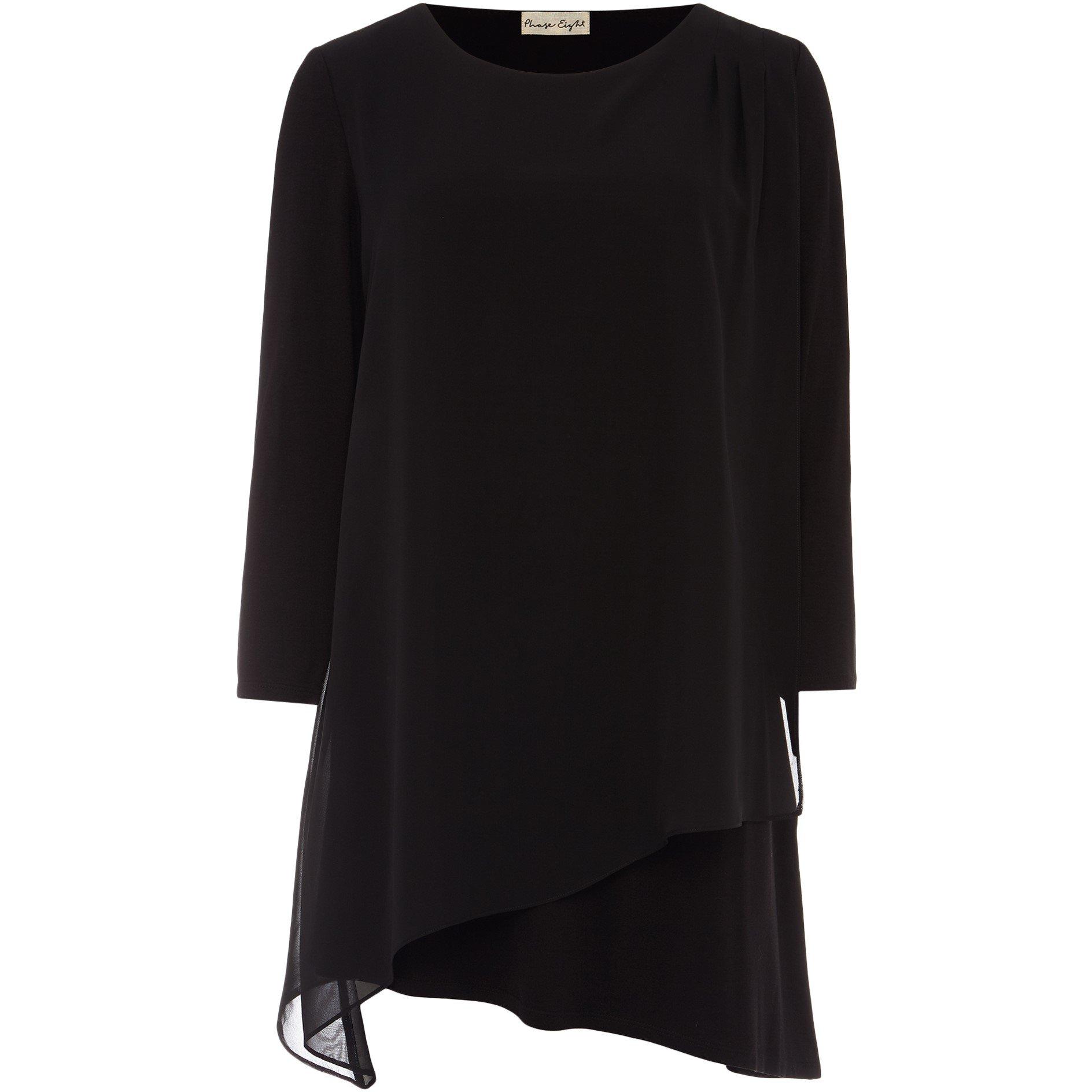 Black - Phase Eight - Mika Longline Top - 1