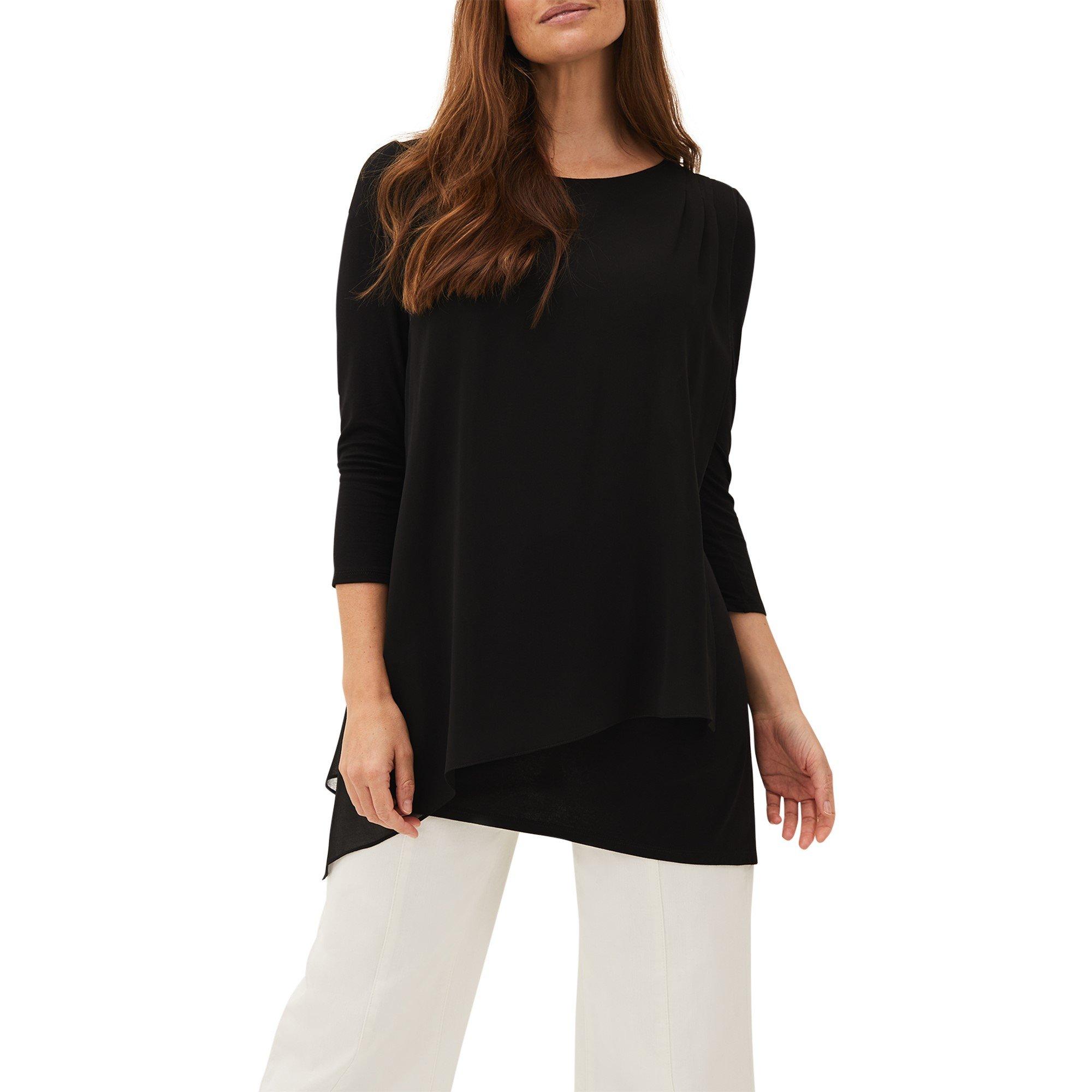 Black - Phase Eight - Mika Longline Top - 2