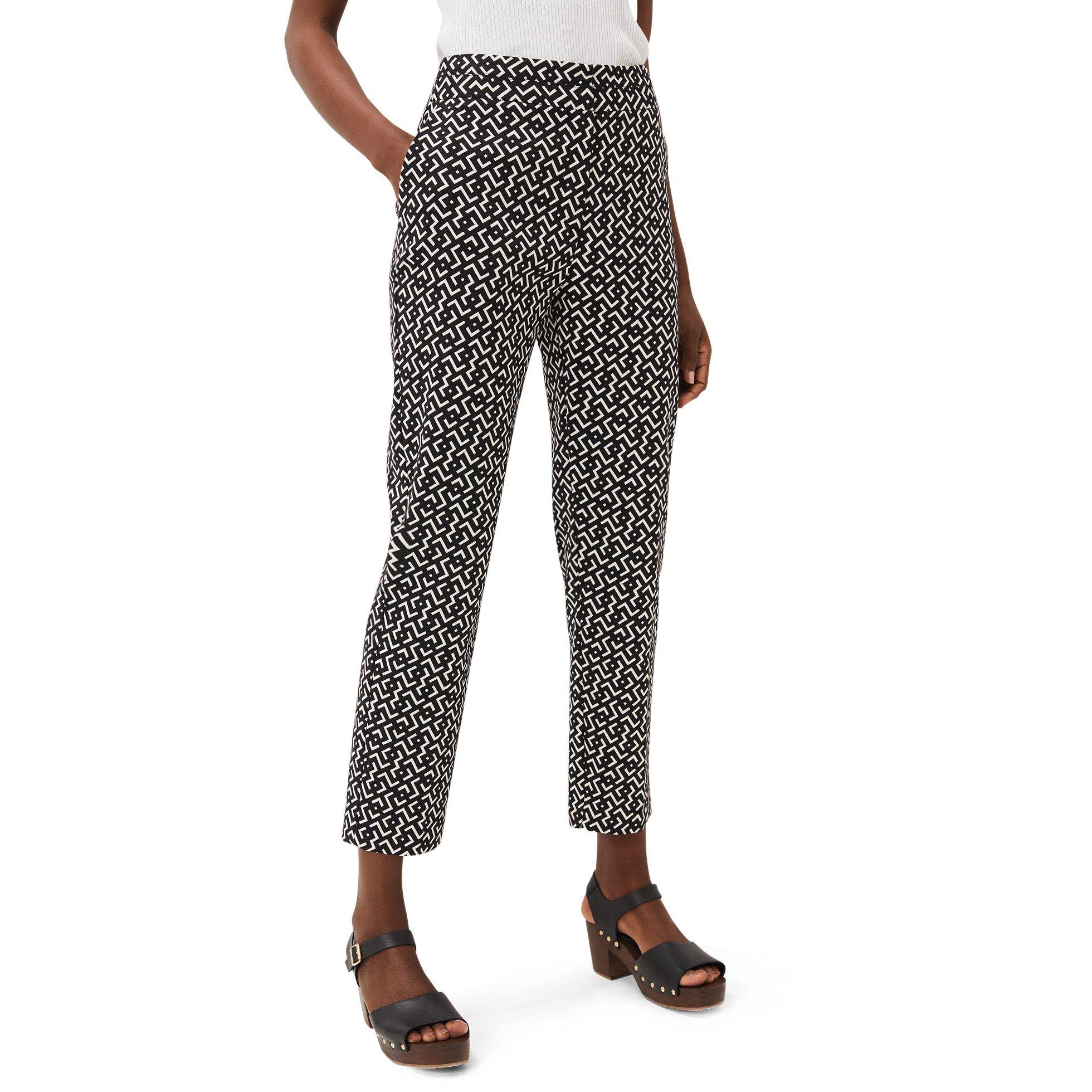 Black/White - Phase Eight - Mackenzie Geo Tapered Trouser - 2
