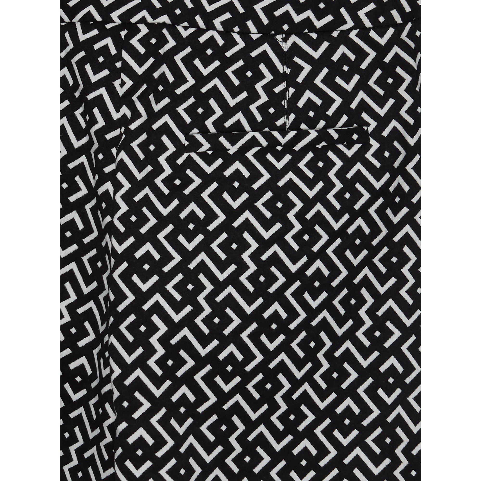 Black/White - Phase Eight - Mackenzie Geo Tapered Trouser - 5