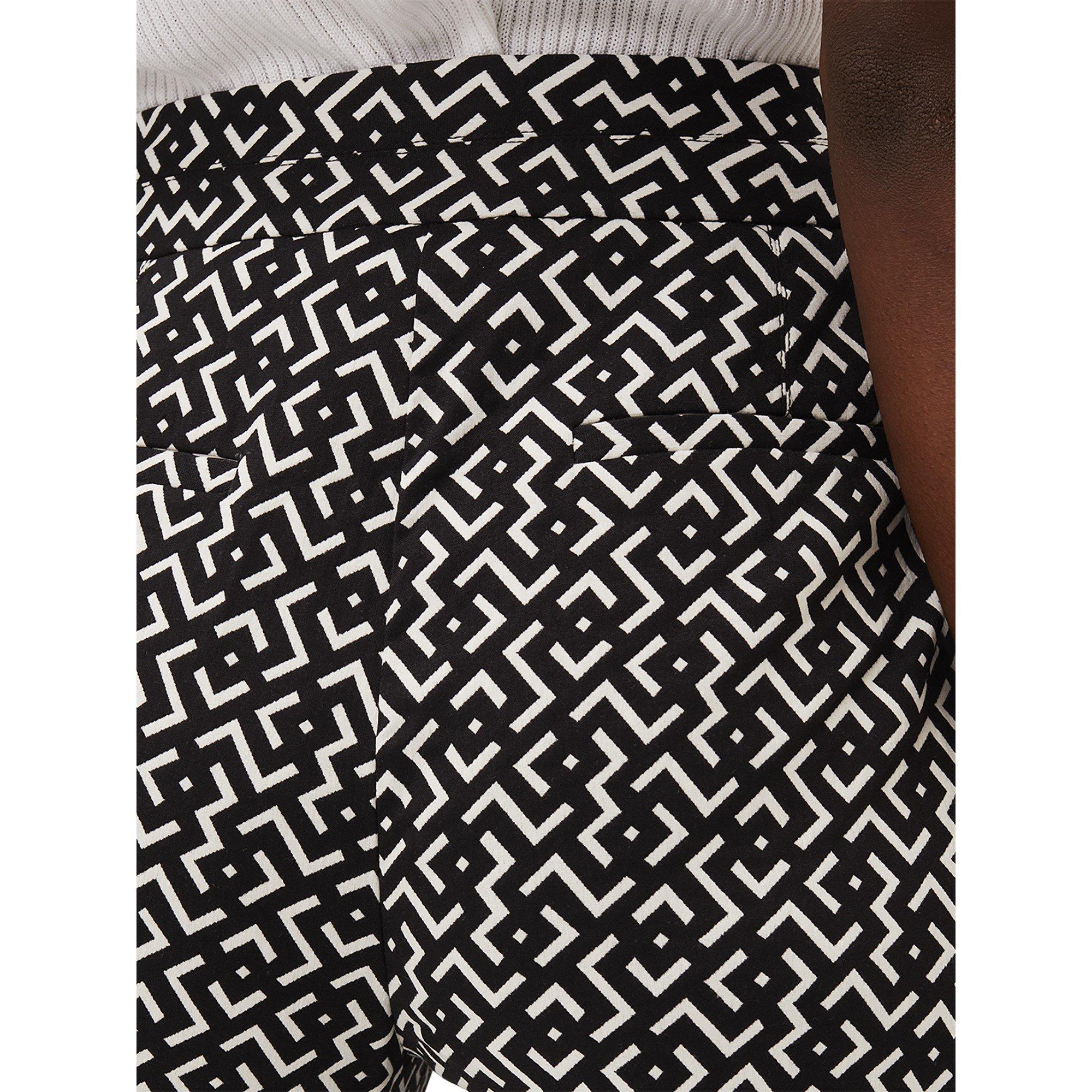 Black/White - Phase Eight - Mackenzie Geo Tapered Trouser - 7