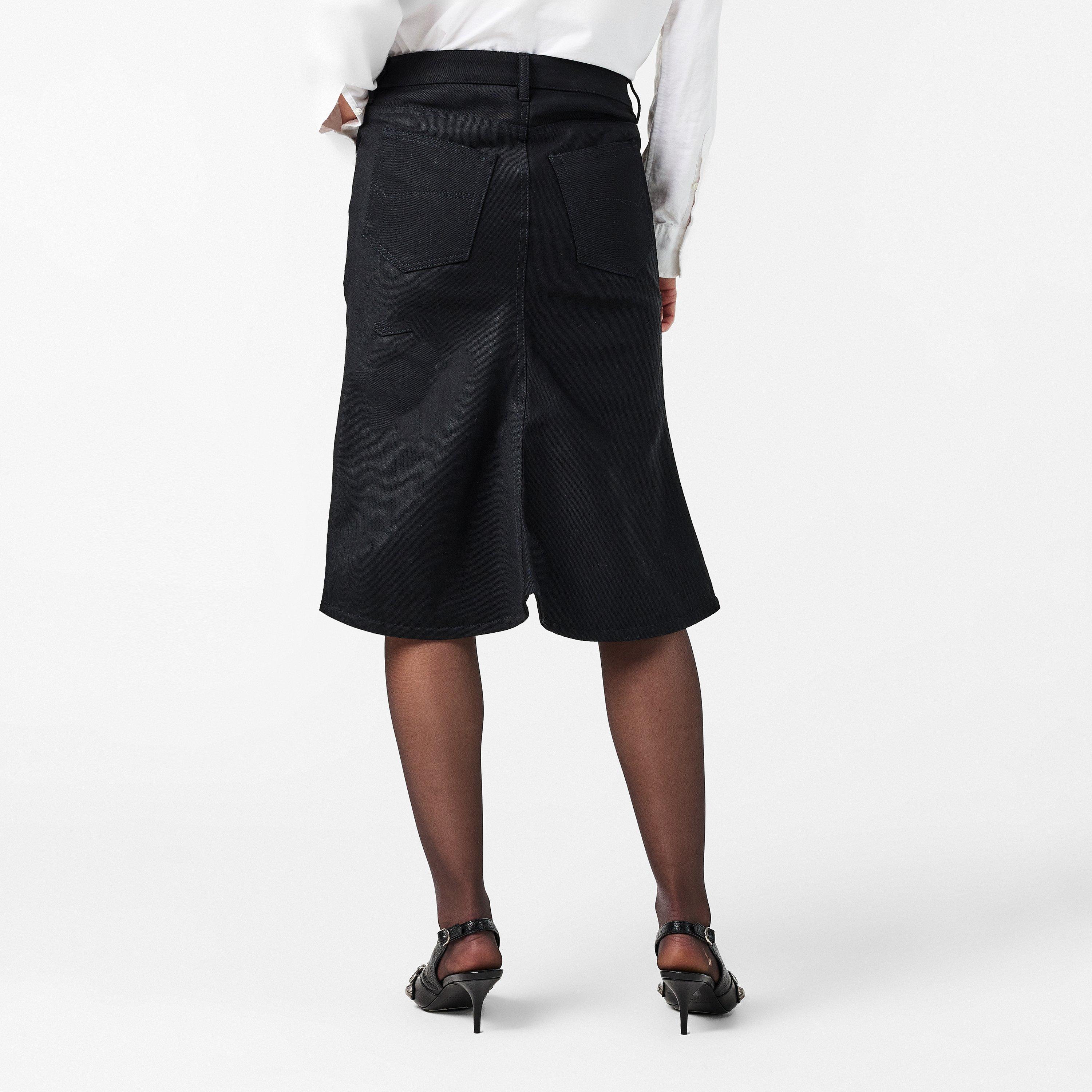 Black - Balenciaga - Women's Denim Skirt - 4