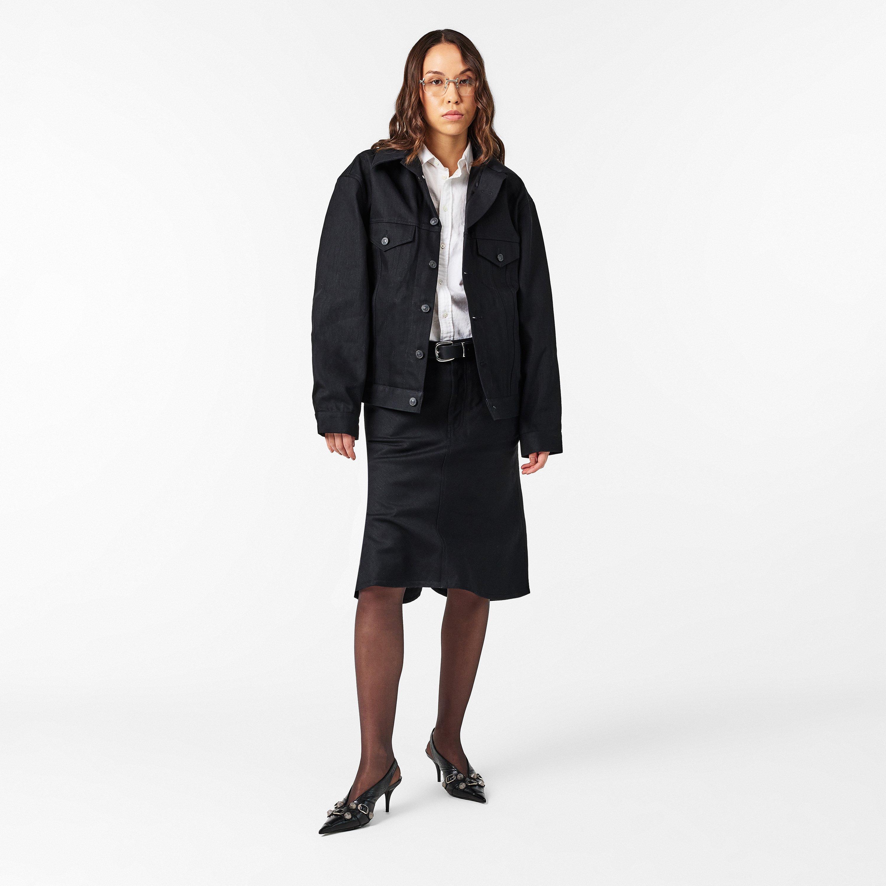 Black - Balenciaga - Women's Denim Skirt - 6