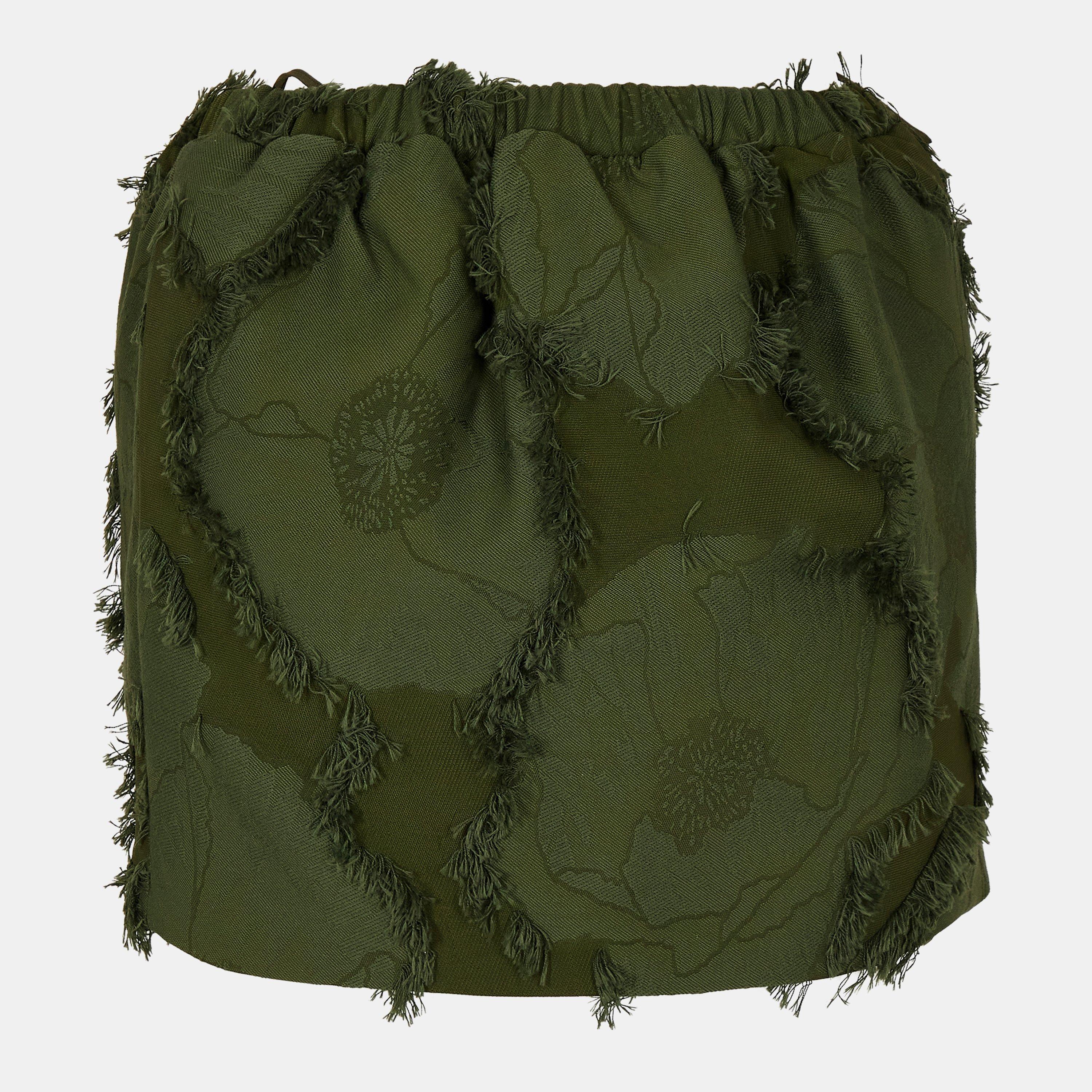 Army Green - Gucci - Fil Coupe Mini Skirt - 2