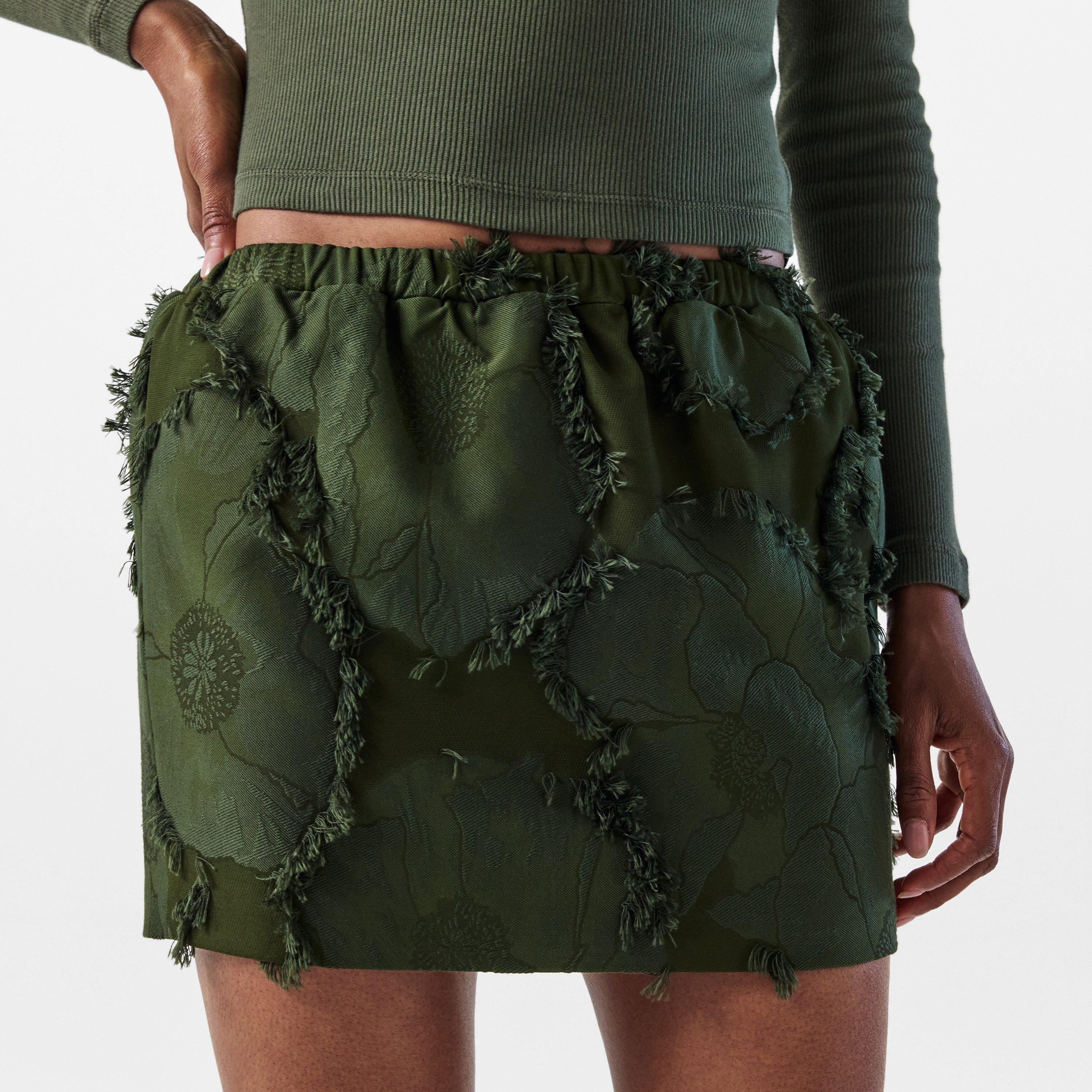 Army Green - Gucci - Fil Coupe Mini Skirt - 5