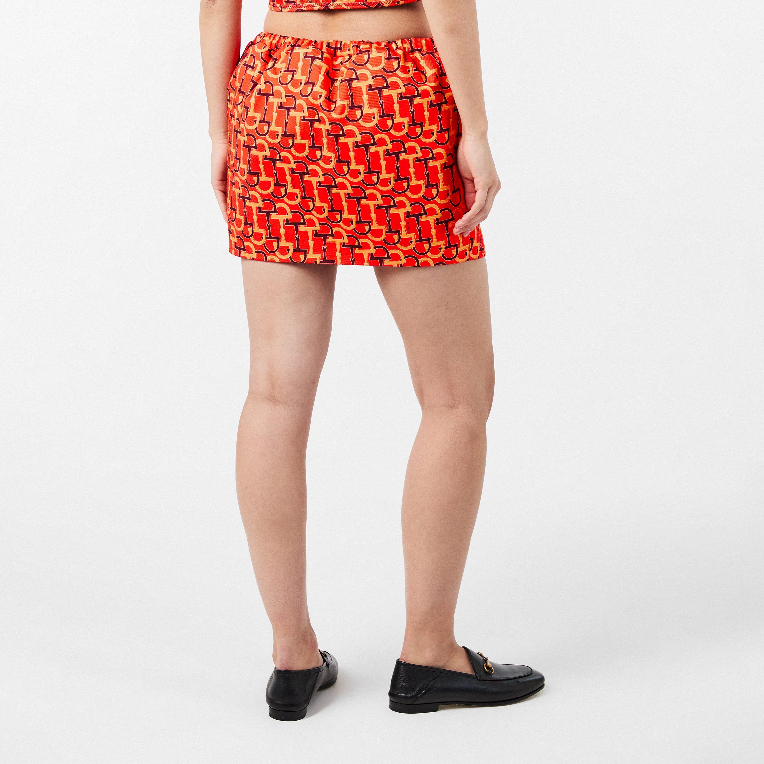 Orange/Ancora - Gucci - Horsebit Skirt - 4