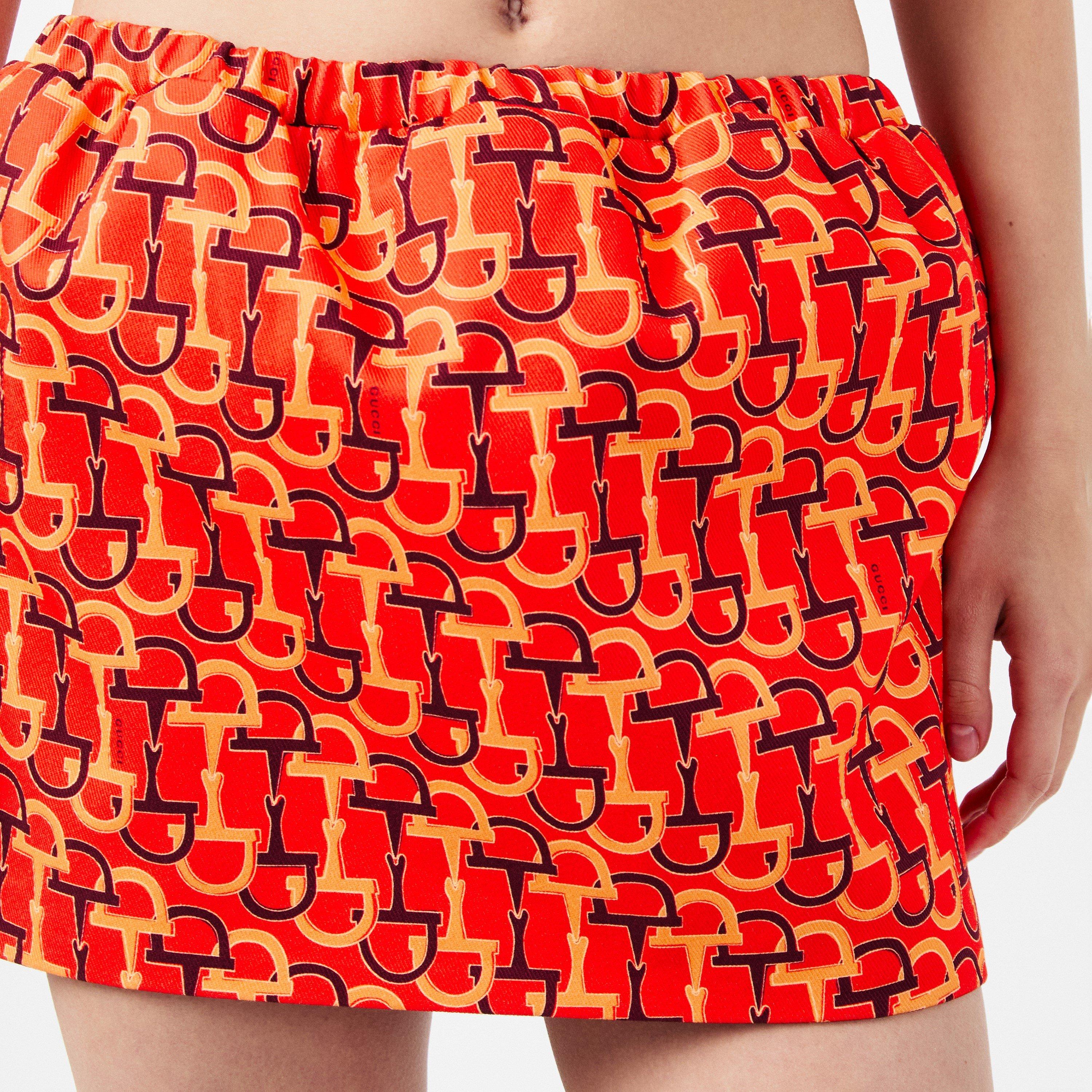 Orange/Ancora - Gucci - Horsebit Skirt - 5