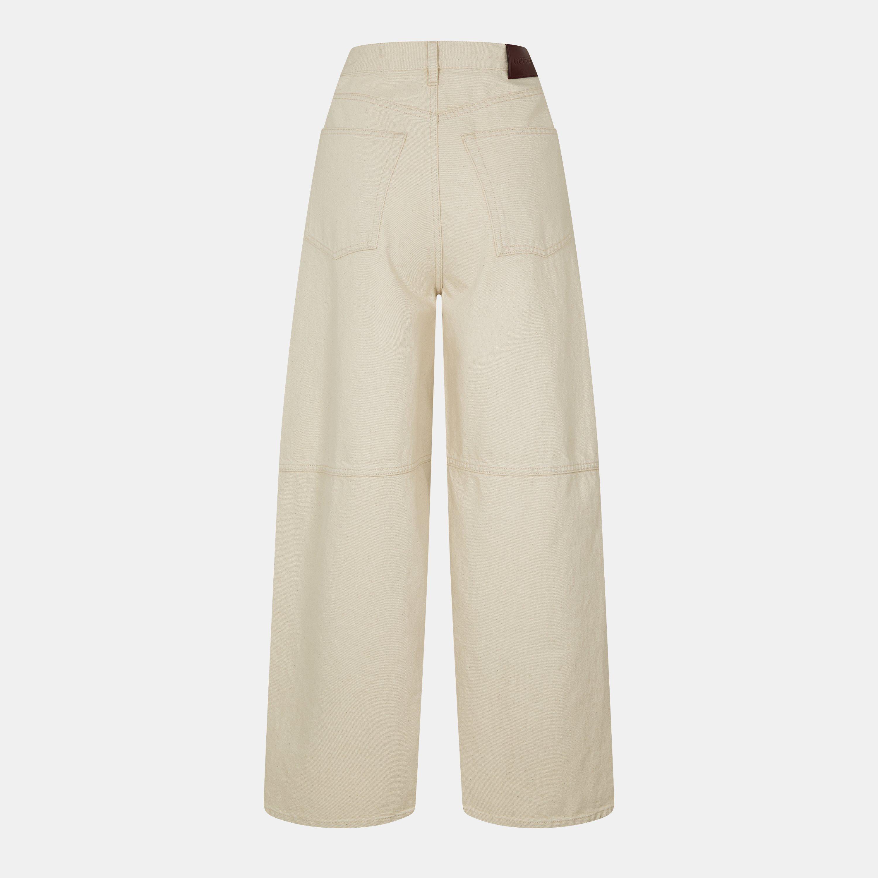 Beige/Ecru - Gucci - Flared Jeans - 2