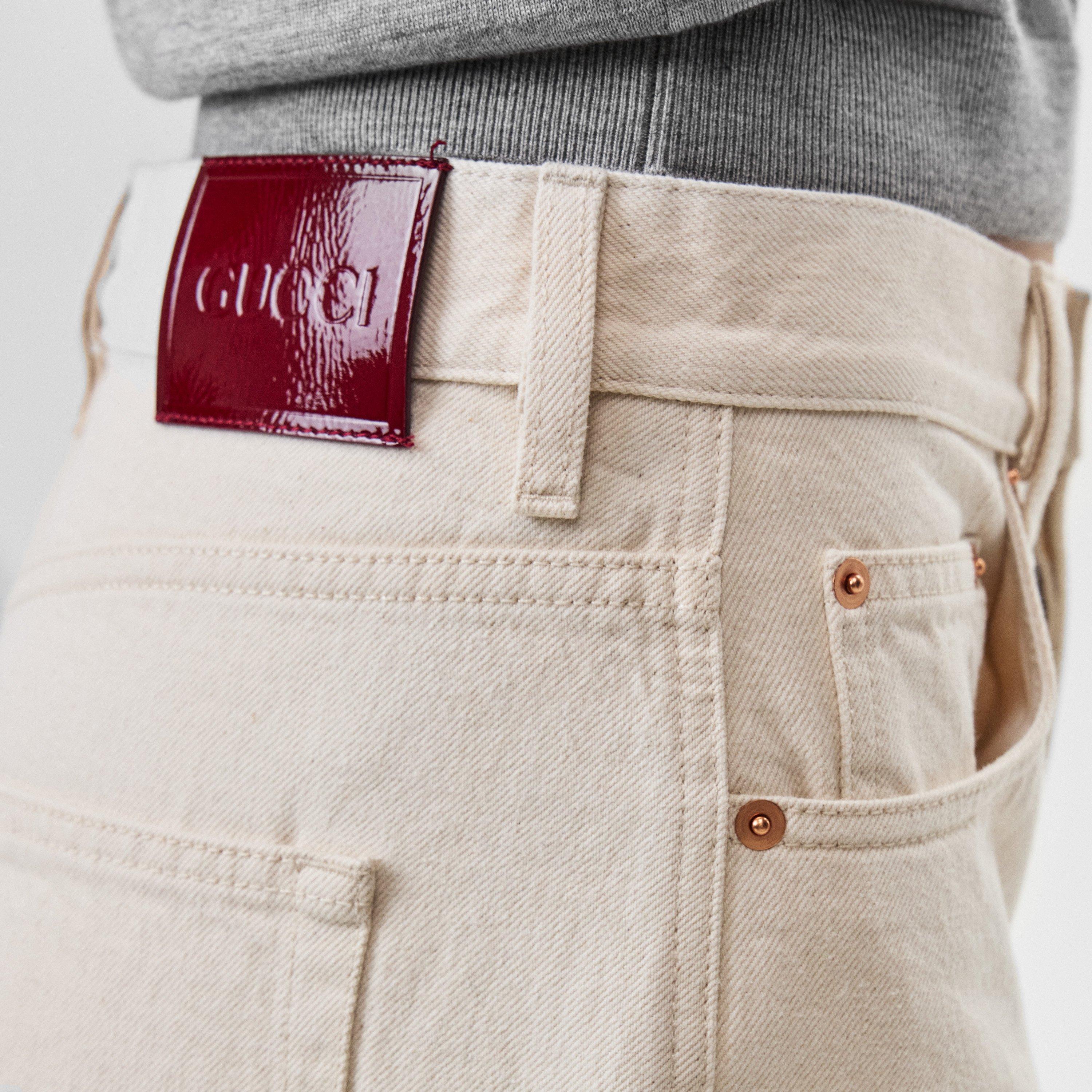 Beige/Ecru - Gucci - Flared Jeans - 5