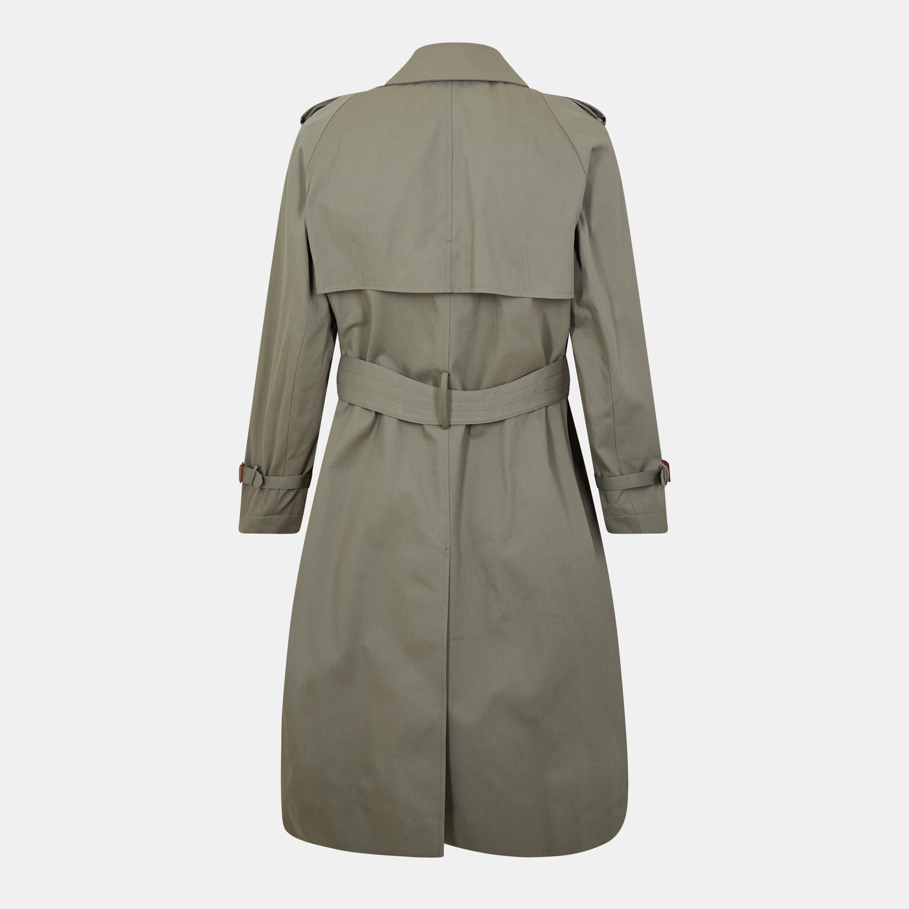 Lacoste Men's Water-Resistant Double-Breasted Belted Trench Coat | USC