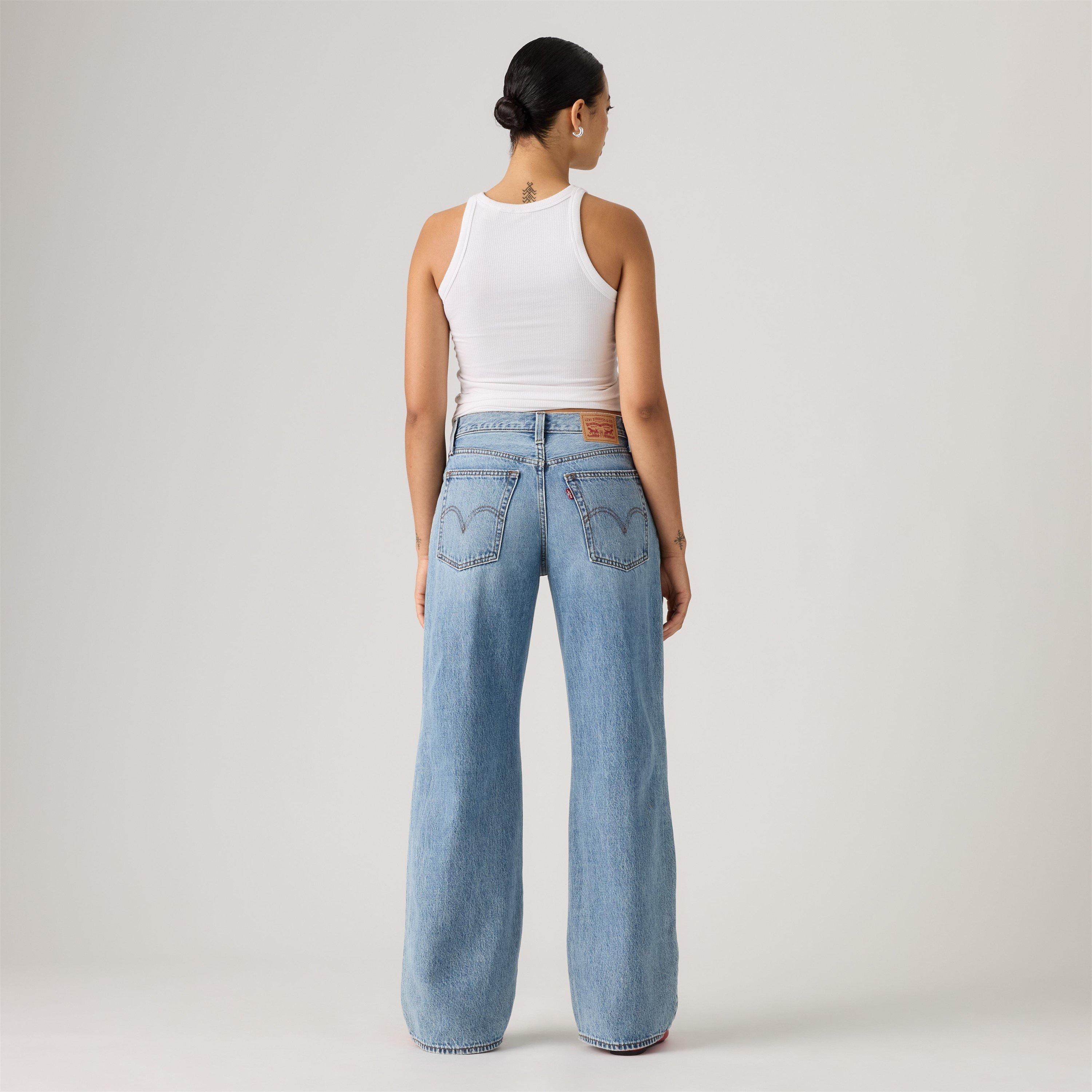 Twisted Vibe - Levis - Women's Middy Balloon Cotton Wide Leg Jeans - 6